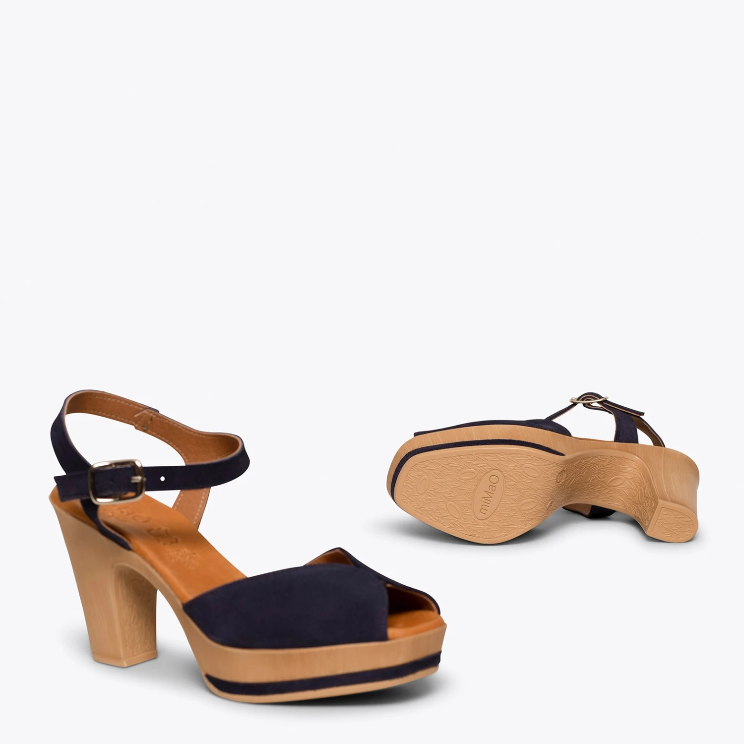 MENORCA - Sandales à Plateforme BLEU MARINE Et Talon Haut – Image 6