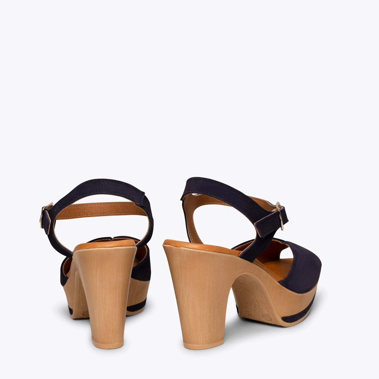 MENORCA - Sandales à Plateforme BLEU MARINE Et Talon Haut – Image 4