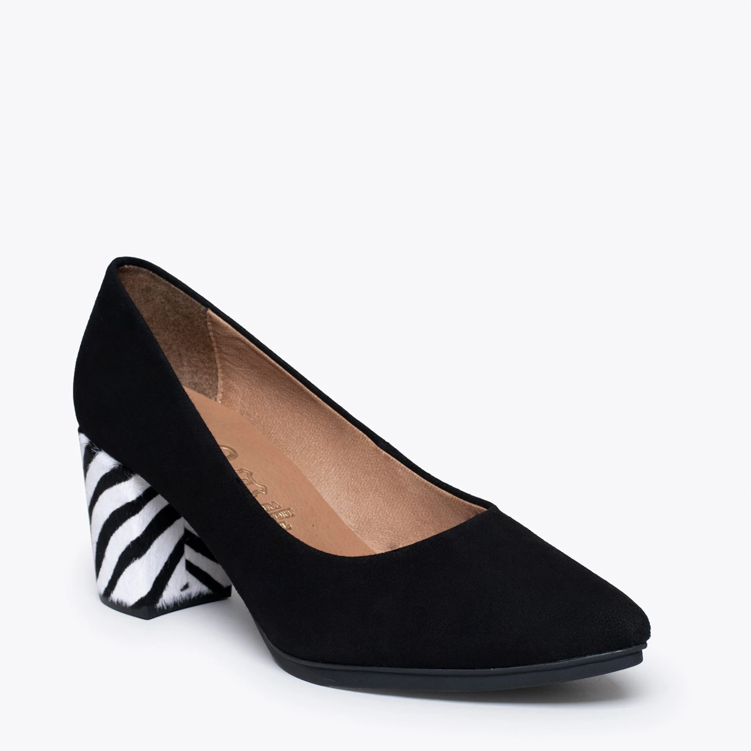 URBAN S WILD - Chaussures à Talon Noires Animal Print ZÈBRE – Image 4