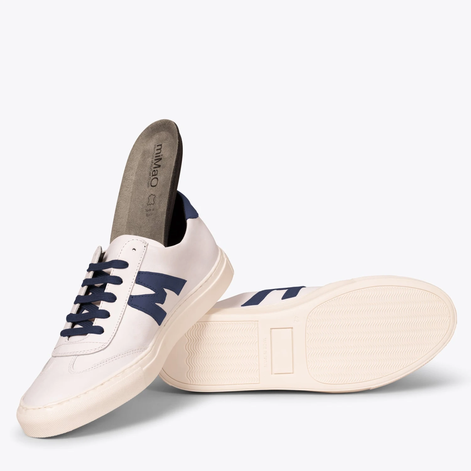 MONACO - Baskets Casual Pour Hommes Avec Logo BLEU MARINE â Image 5