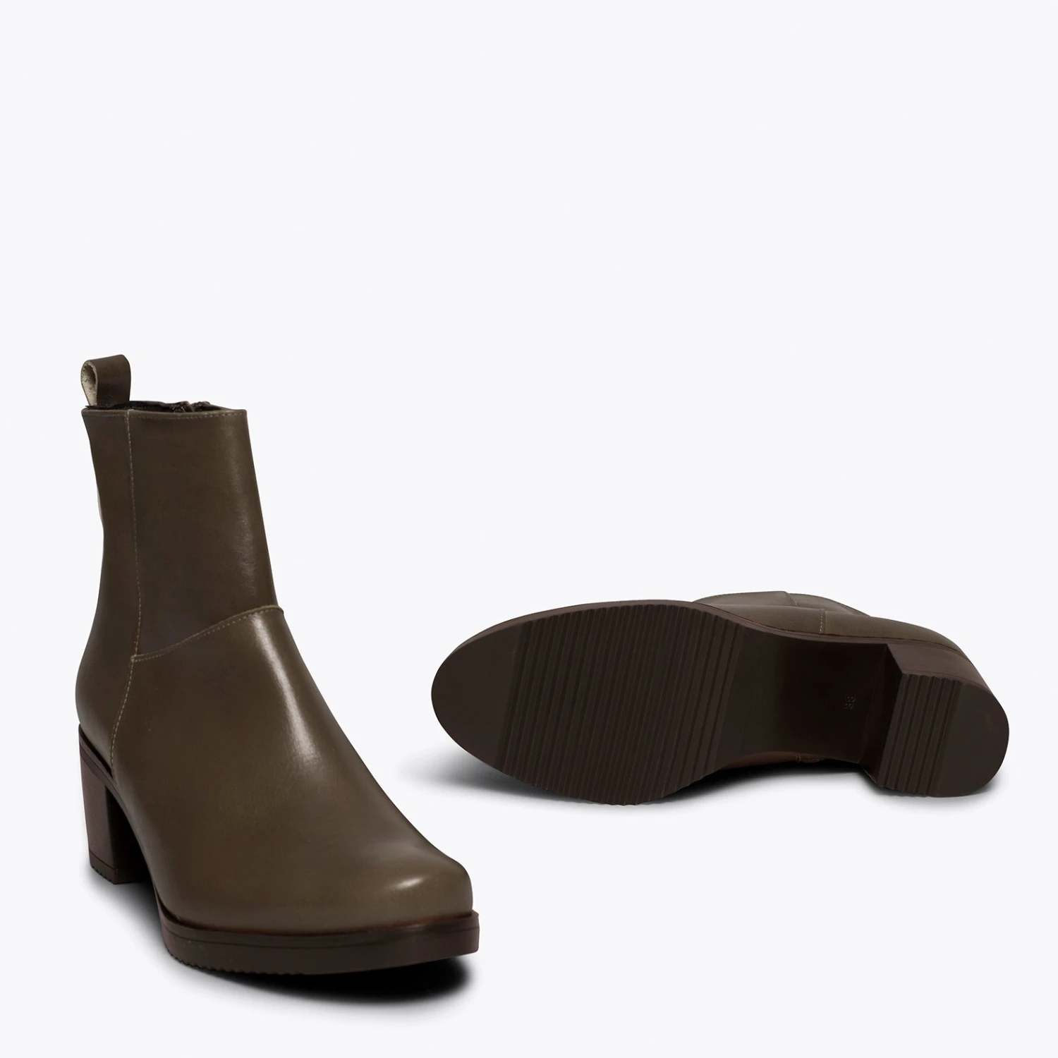 STEP - Bottine TAUPE Avec Talon – Image 5