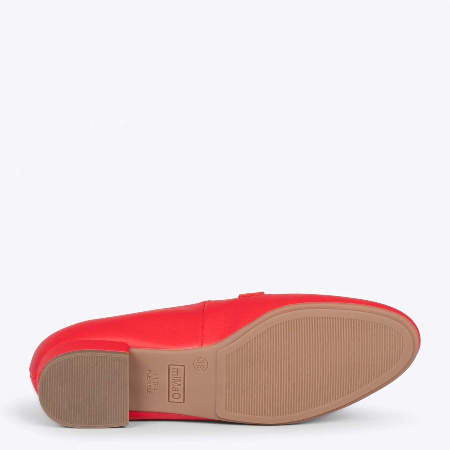 CHAIN – Mocassins En Cuir Pour Femme ROUGE – Image 5