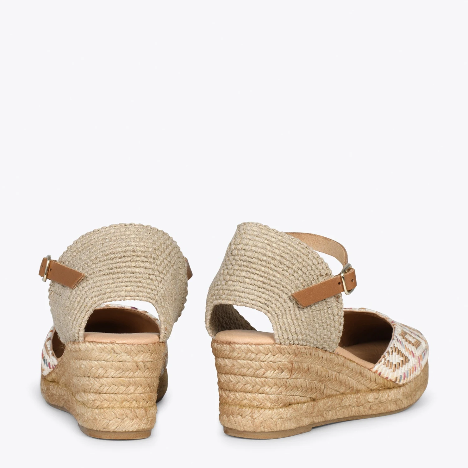 JAVEA – Espadrilles Compensées En Raphia OS – Image 3