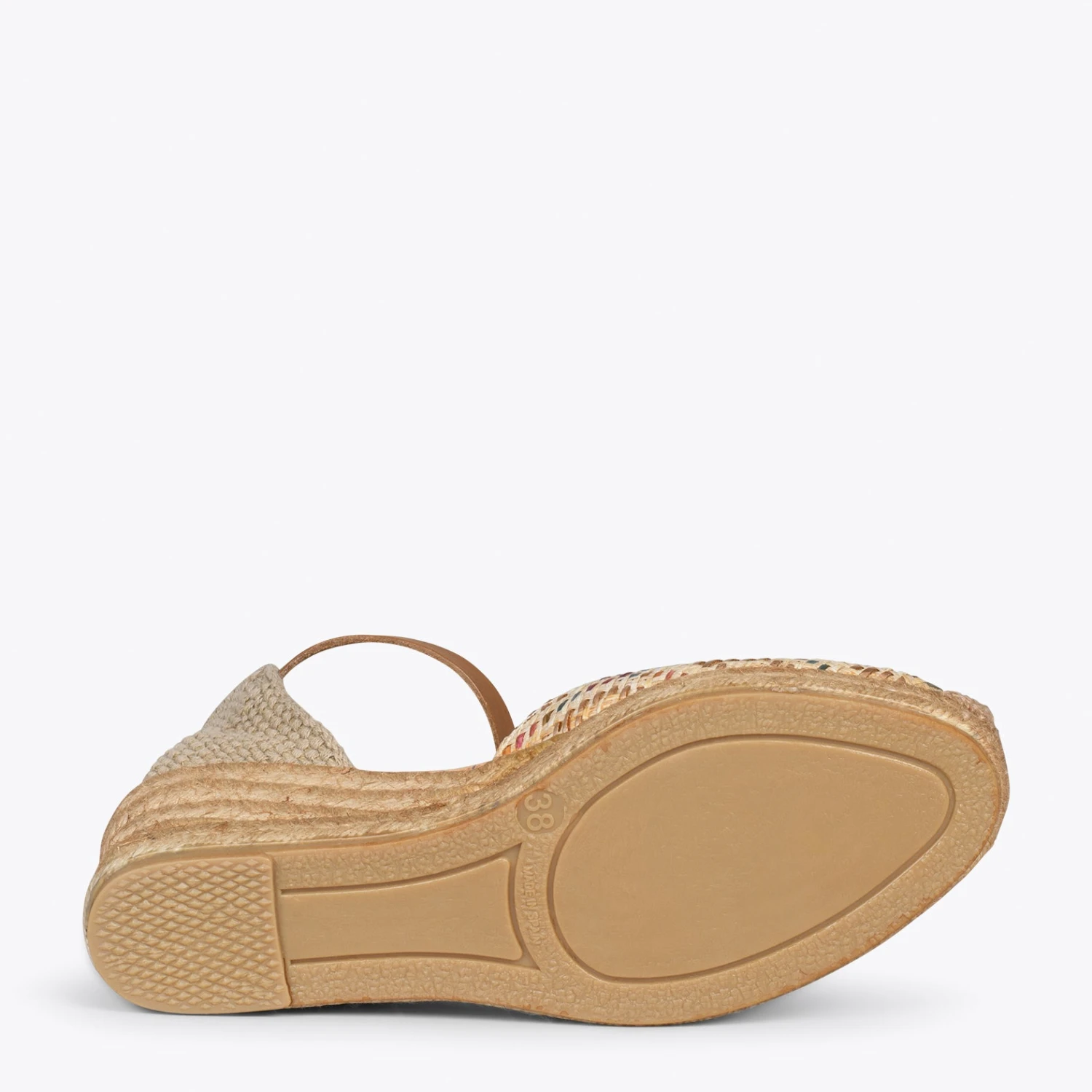 JAVEA – Espadrilles Compensées En Raphia BEIGE – Image 5