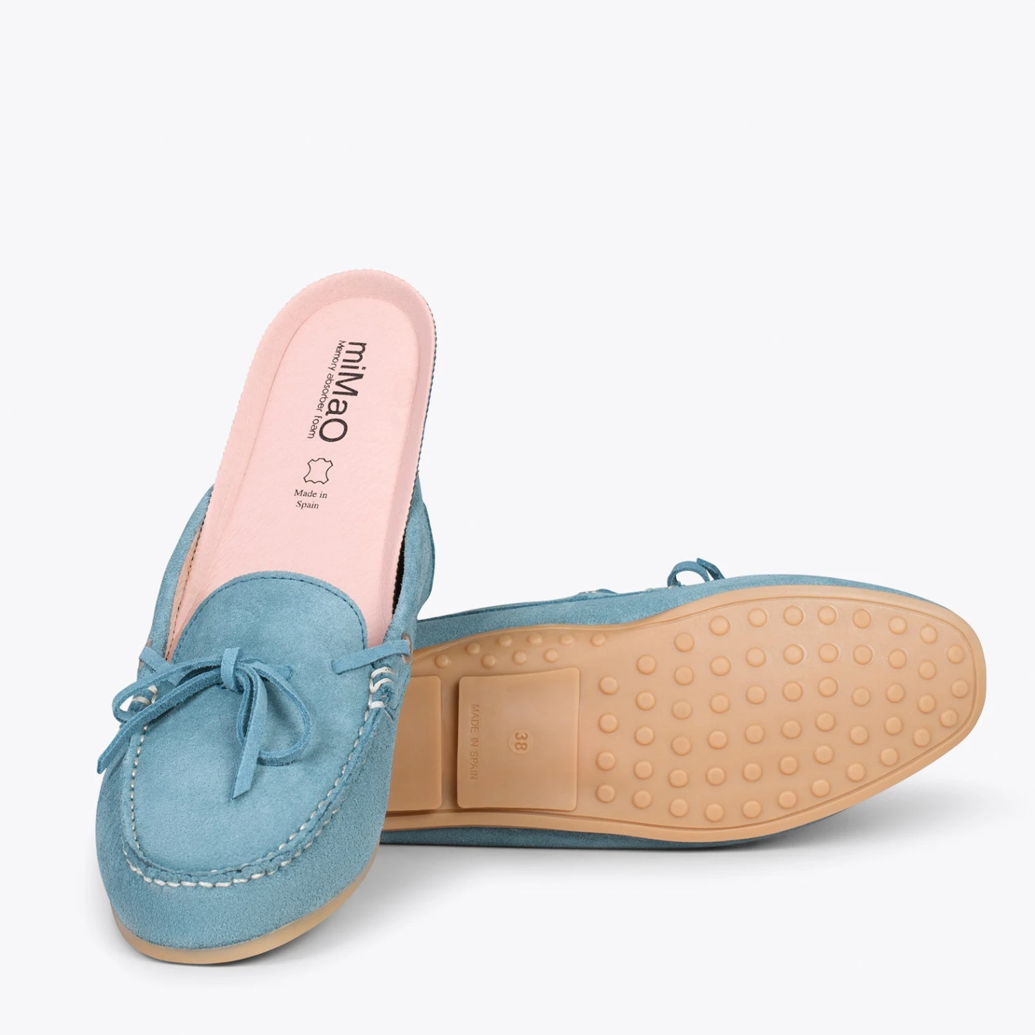 BOUCLE – Mocassins Pour Femme à Semelle Amovible BLEU – Image 5