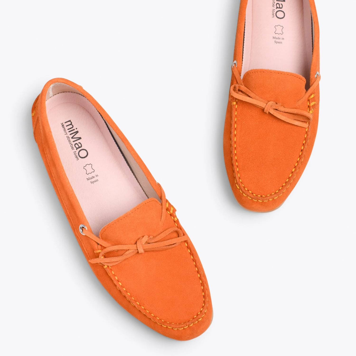 BOUCLE – Mocassins Pour Femme à Semelle Amovible ORANGE – Image 2
