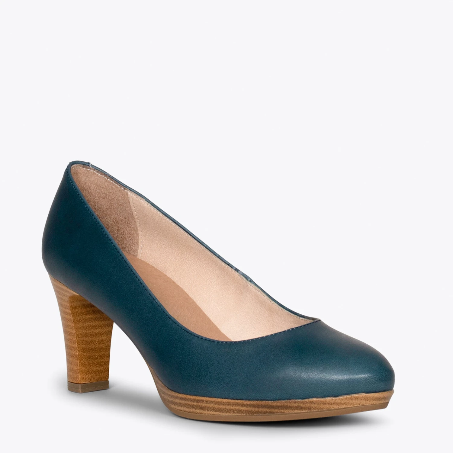 VOL - Chaussures BLEU MARINE à Talon Et Plateforme – Image 3