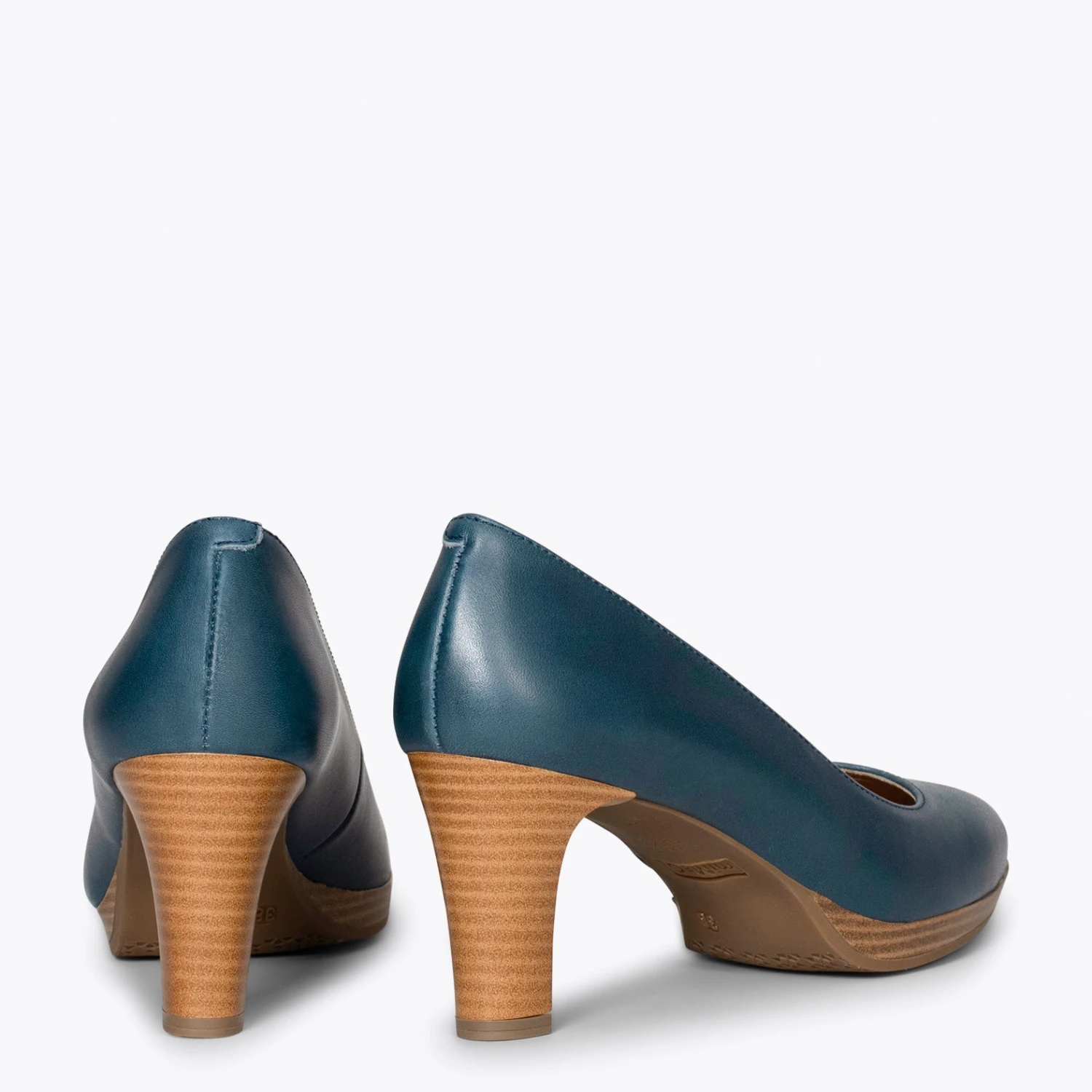 VOL - Chaussures BLEU MARINE à Talon Et Plateforme – Image 2