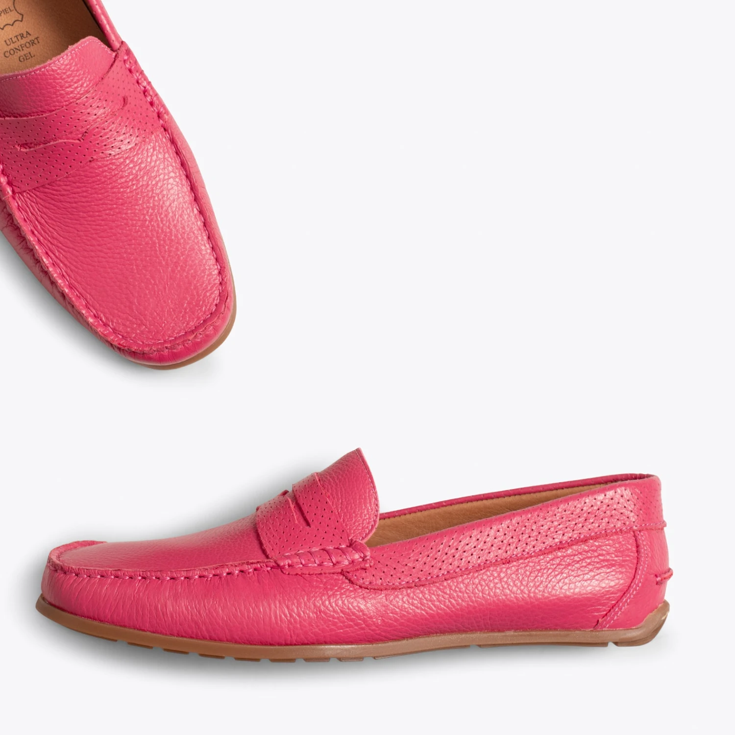 MOCASSIN - Mocassin En Cuir Décontracté Pour Homme ROSE – Image 3