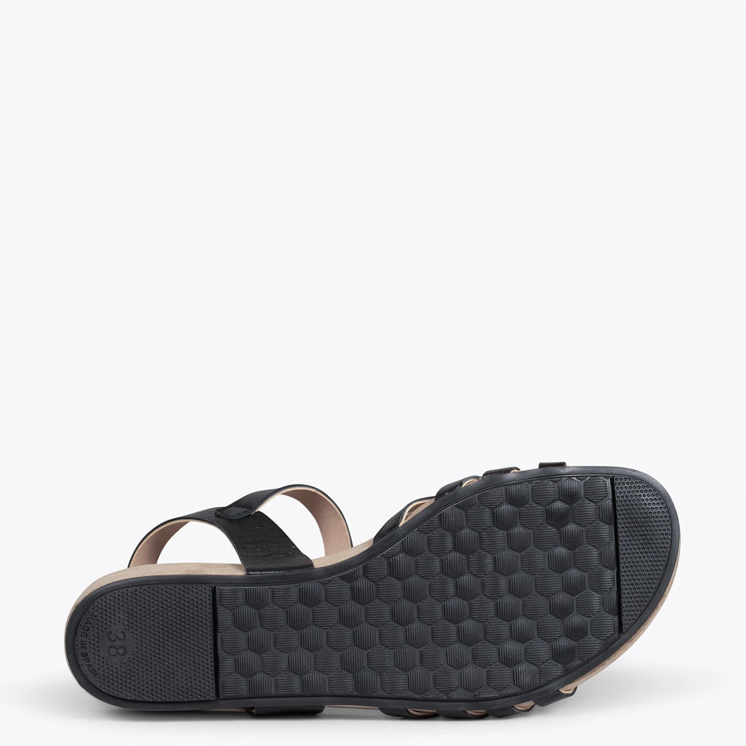 MESINA - Sandales Compensées Et Brides Métalisées NOIR – Image 5