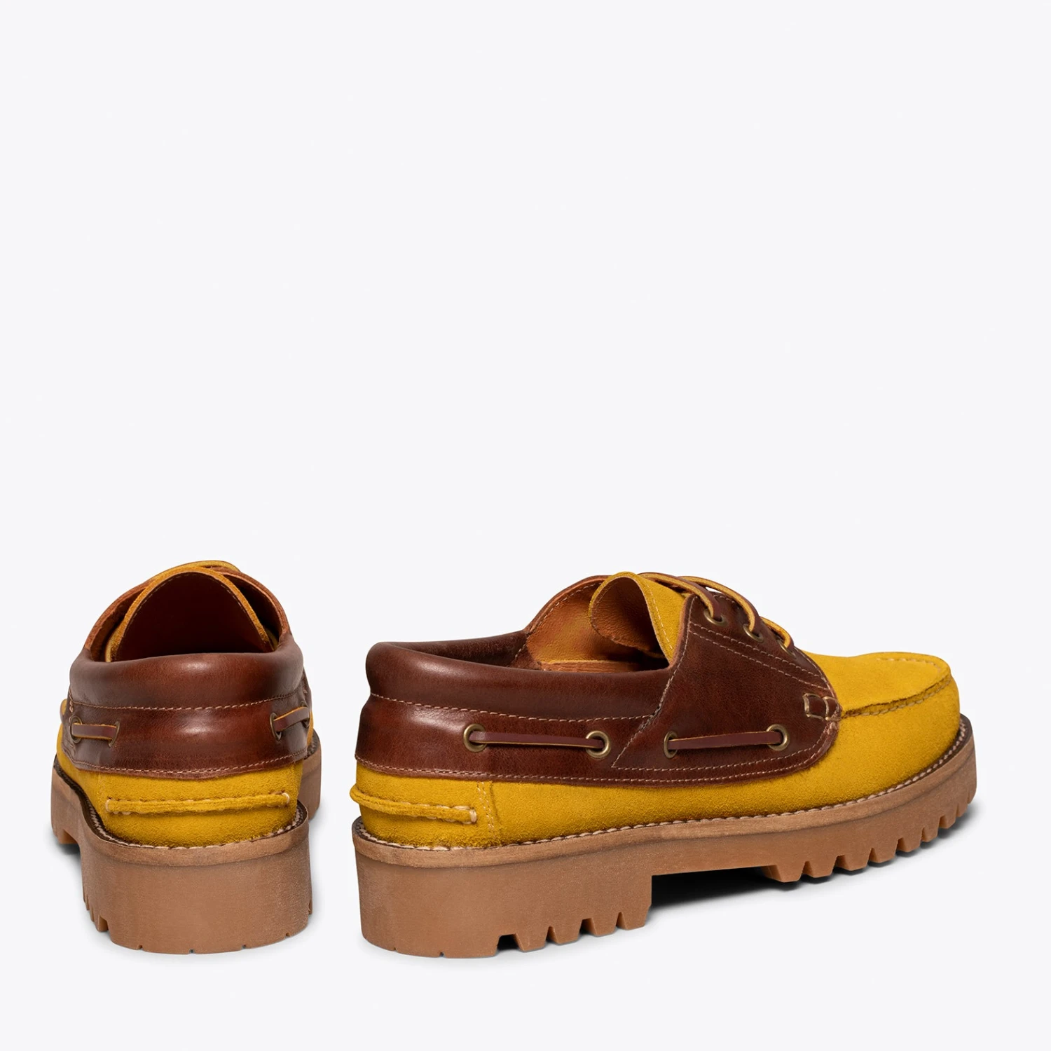 CHAUSSURE BATEAU - Mocassins Bateau Homme En Cuir MOUTARDE â Image 4