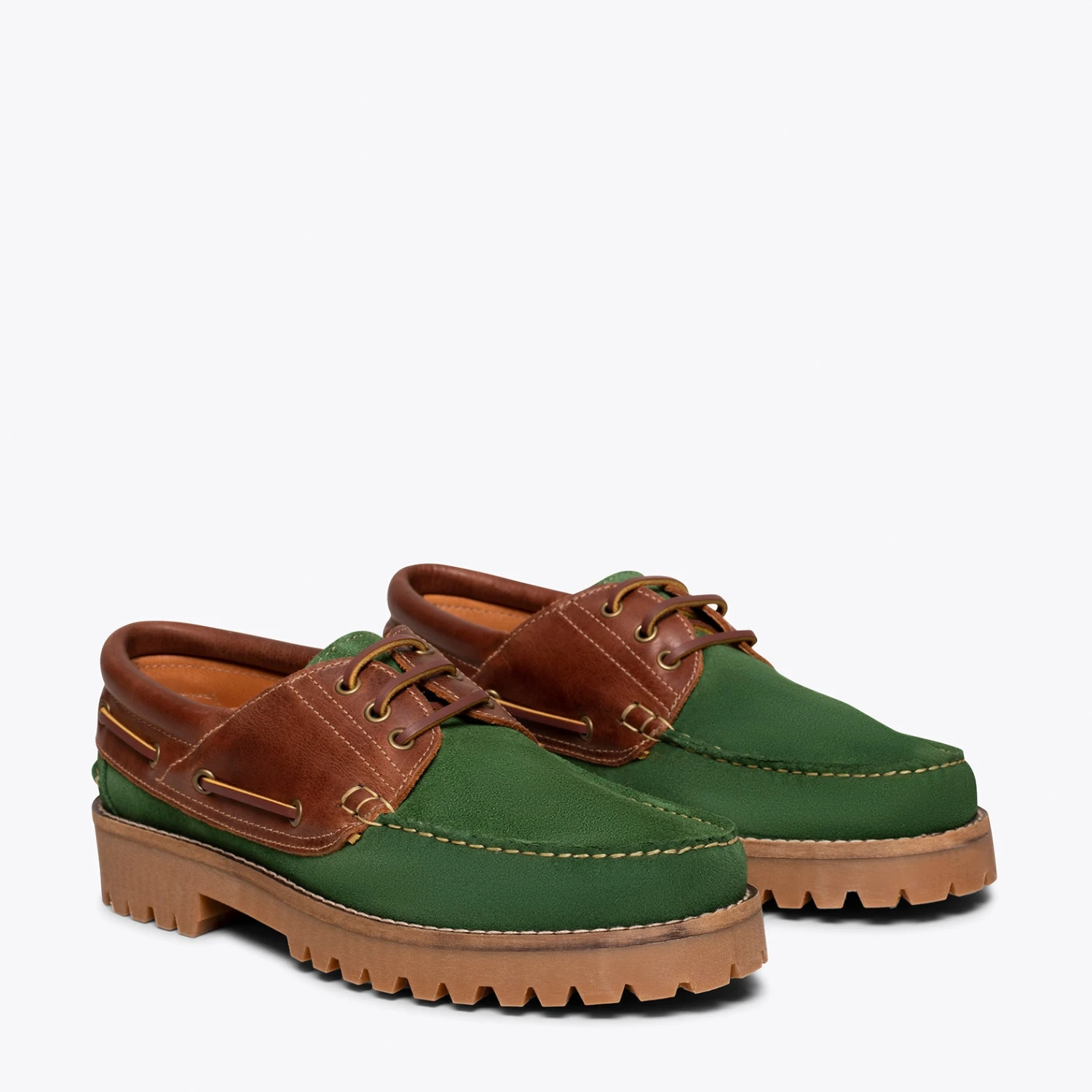 CHAUSSURE BATEAU - Mocassins Bateau Homme En Cuir VERT – Image 2