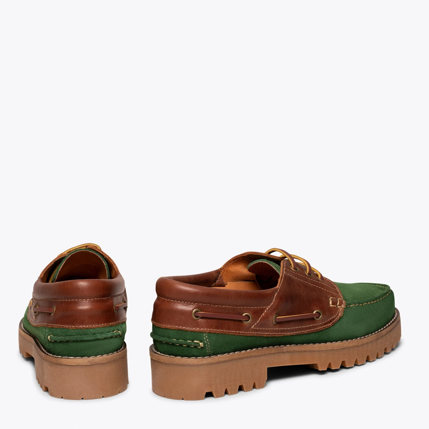 CHAUSSURE BATEAU - Mocassins Bateau Homme En Cuir VERT – Image 4