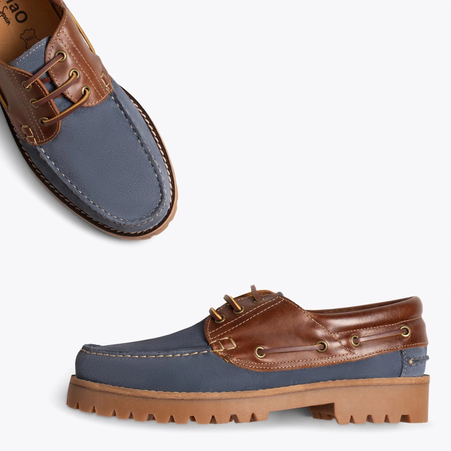 CHAUSSURE BATEAU - Mocassins Bateau Homme En Cuir BLEU â Image 3