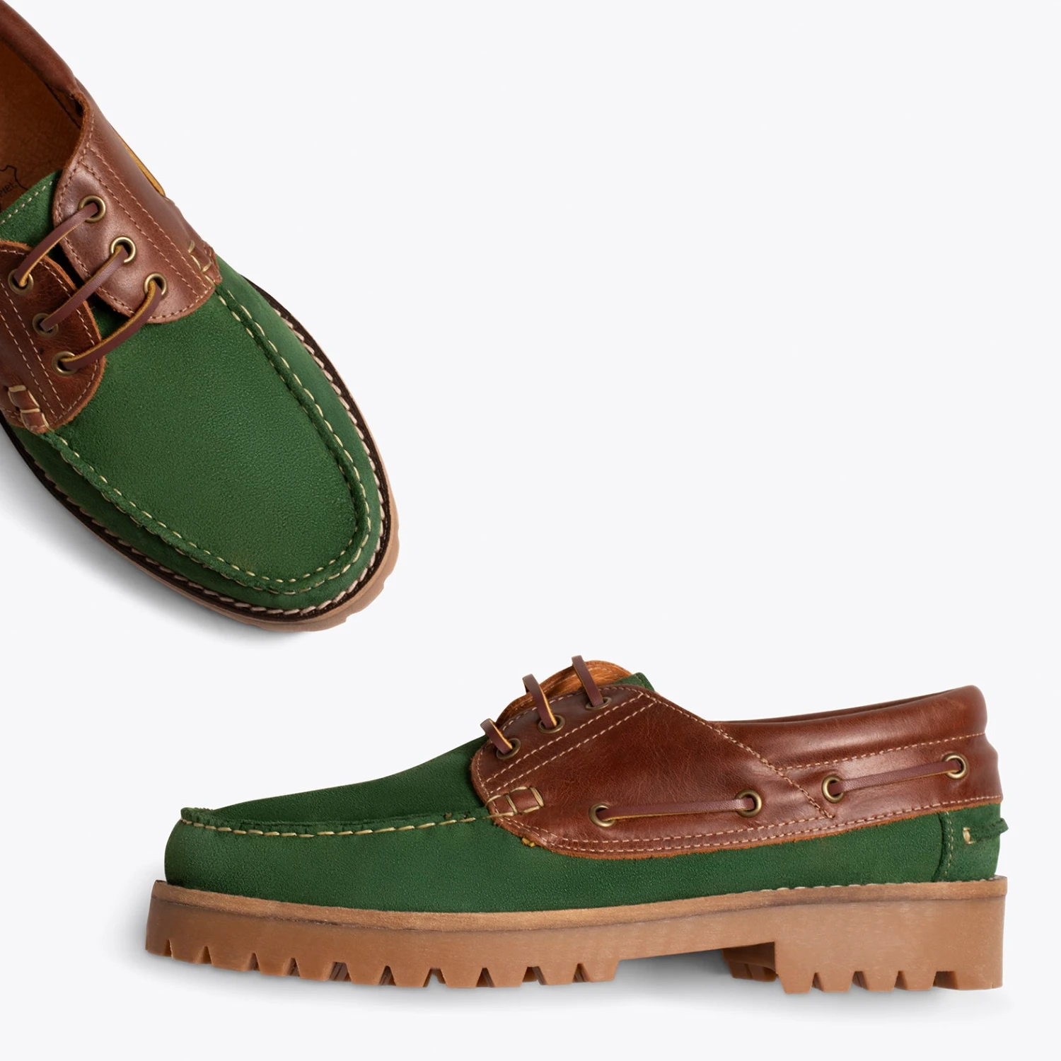 CHAUSSURE BATEAU - Mocassins Bateau Homme En Cuir VERT – Image 3