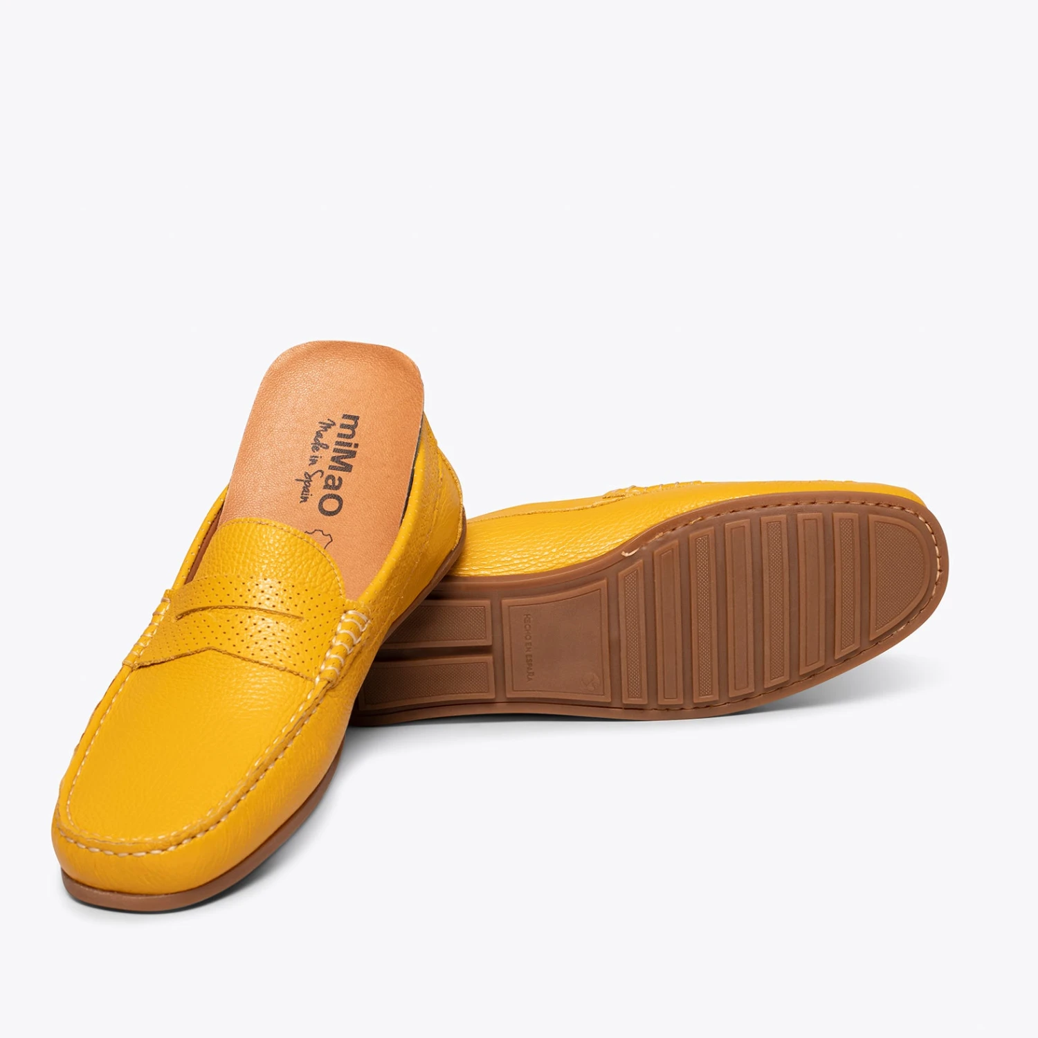 MOCASSIN - Mocassin En Cuir Décontracté Pour Homme JAUNE – Image 5