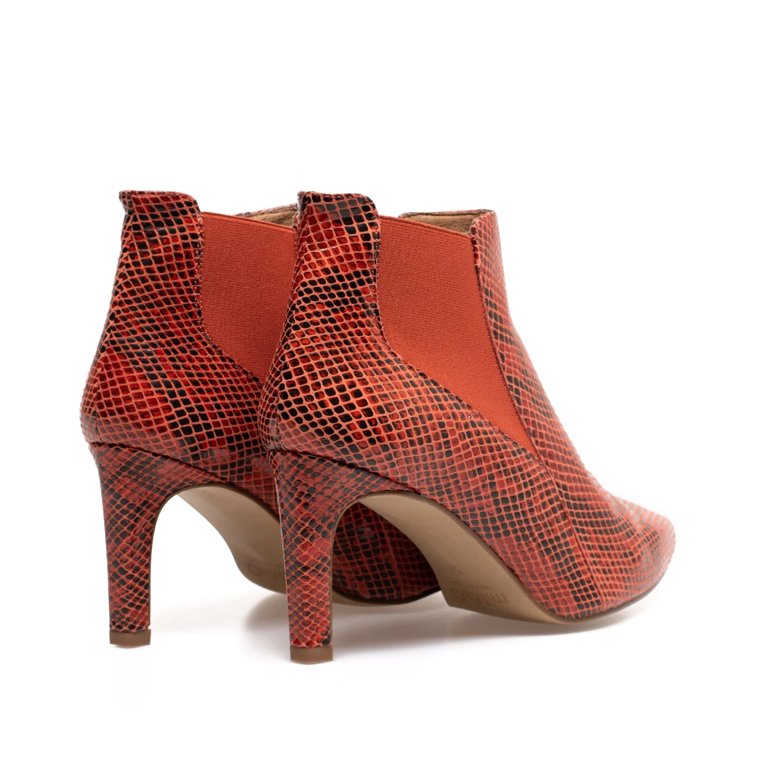 BOTTINE STILETTO - Bottine à Talon Animal Print SERPRENT ROUGE – Image 3