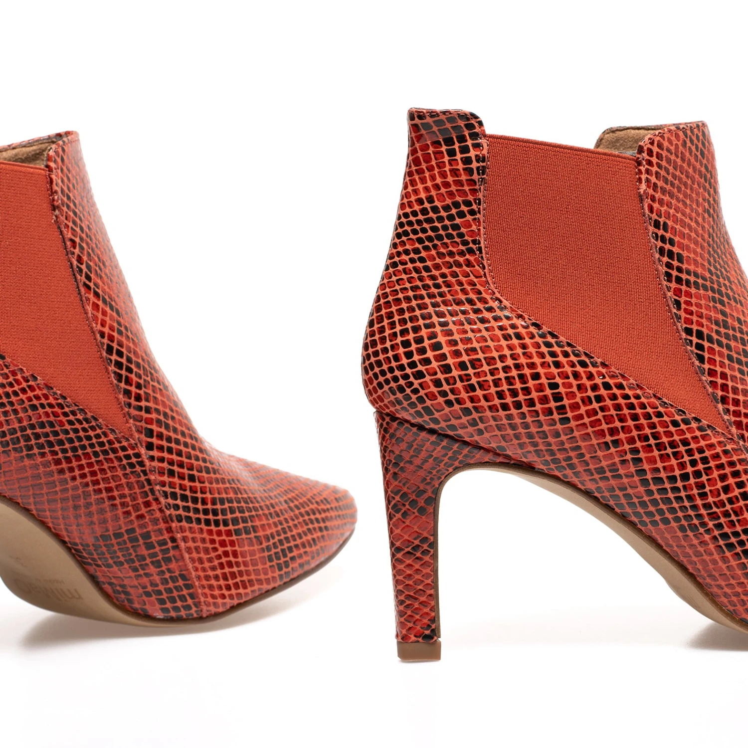 BOTTINE STILETTO - Bottine à Talon Animal Print SERPRENT ROUGE – Image 4