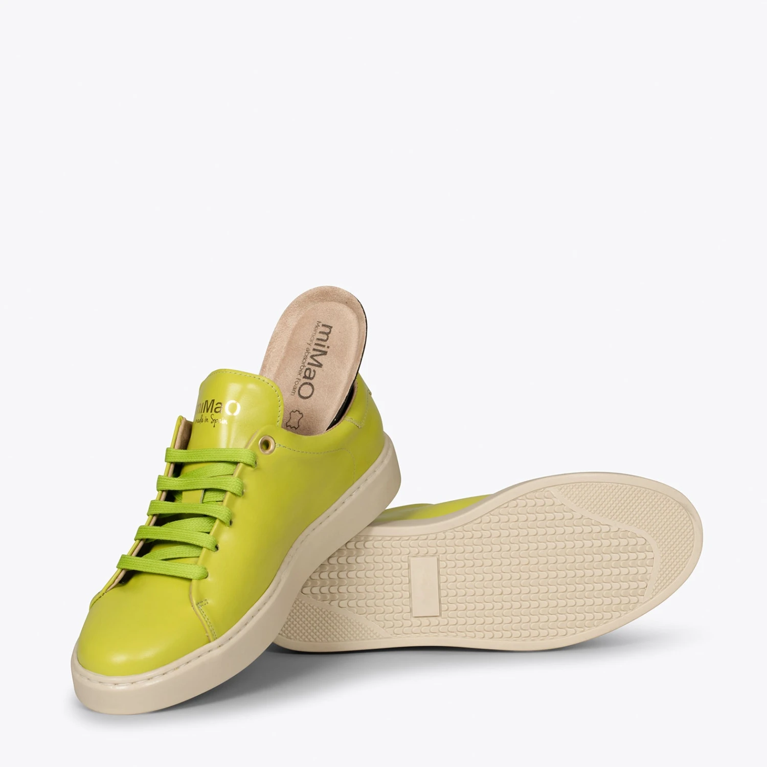 SKATE - Baskets PISTACHE Casual En Cuir – Image 5