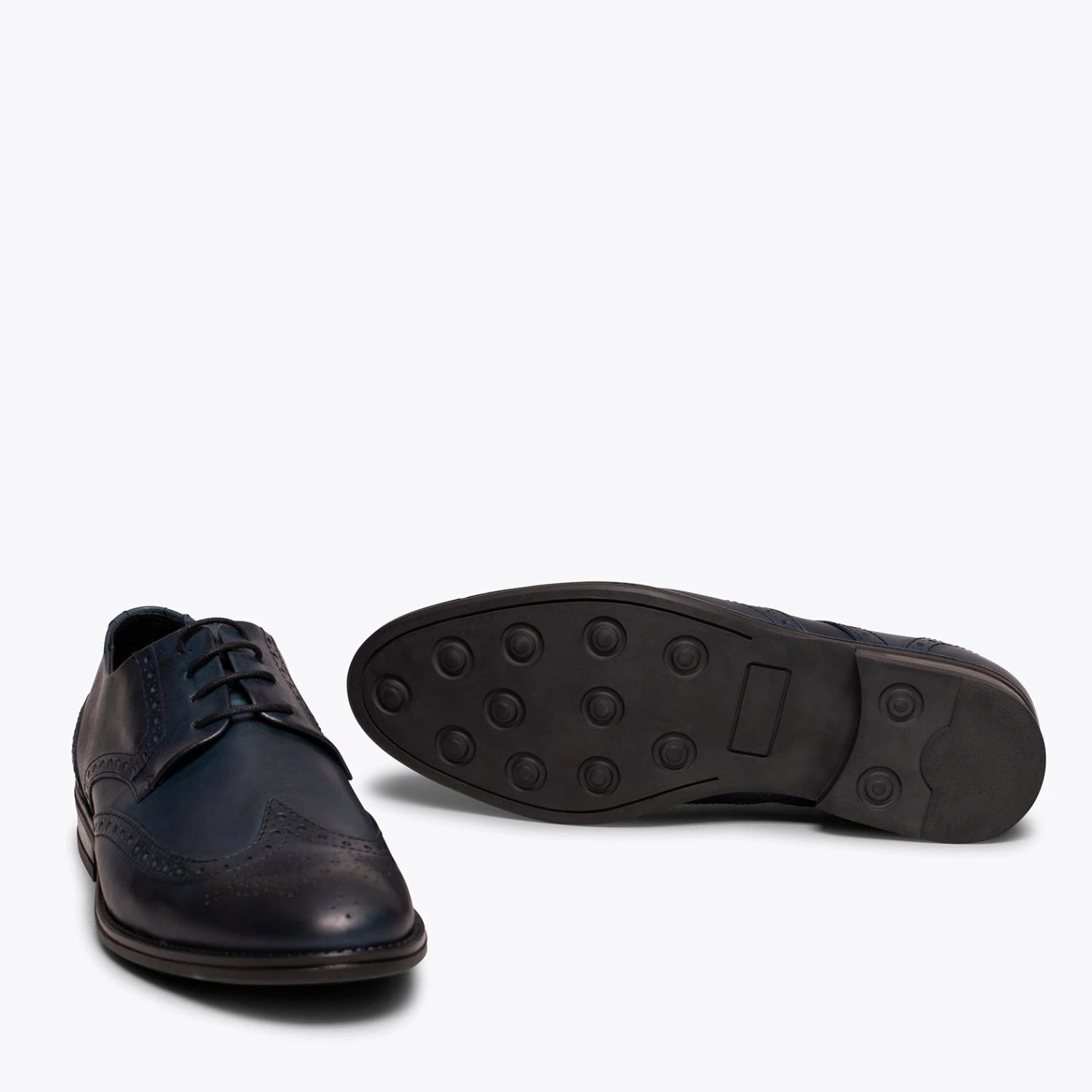 OXFORD - Chaussure Homme BLEU MARINE Avec Coupe Anglaise – Image 5