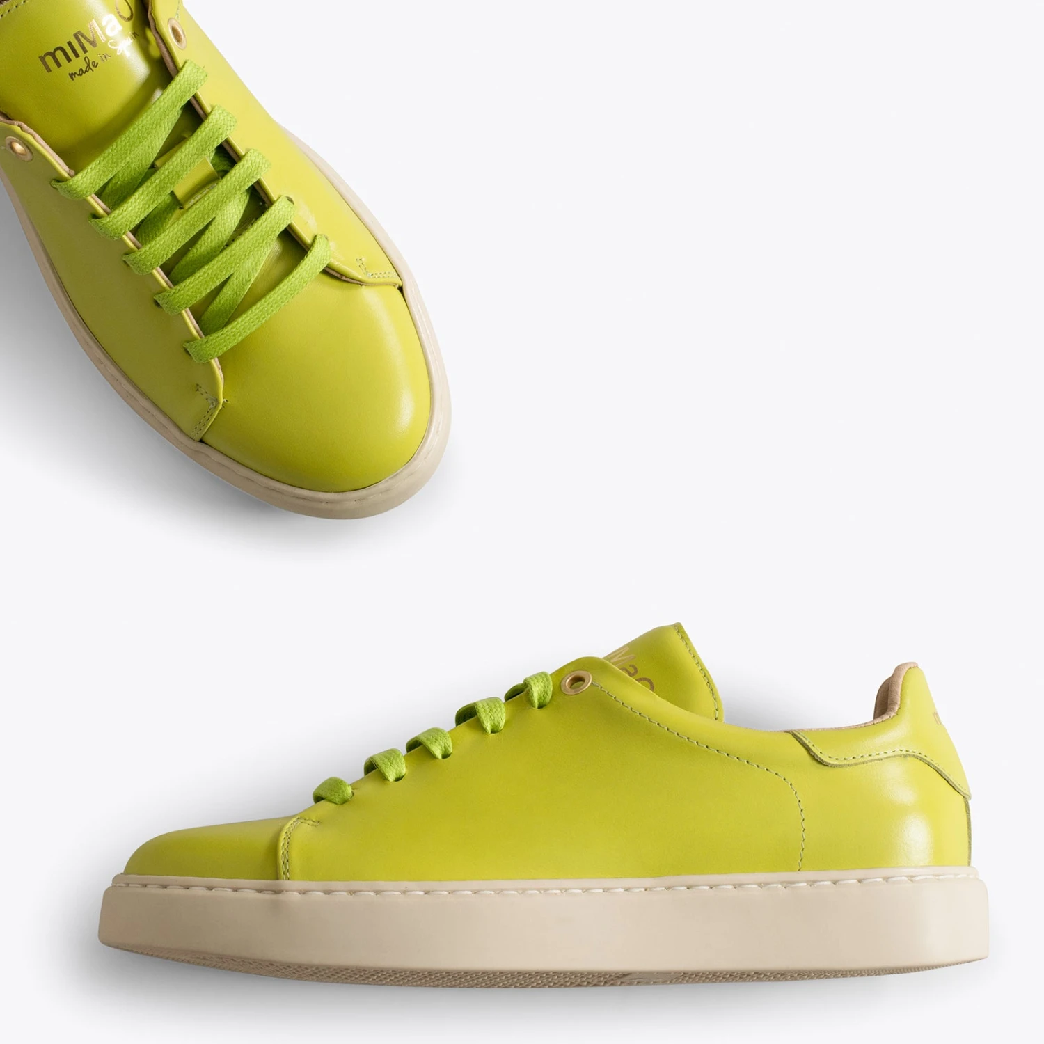 SKATE - Baskets PISTACHE Casual En Cuir – Image 2