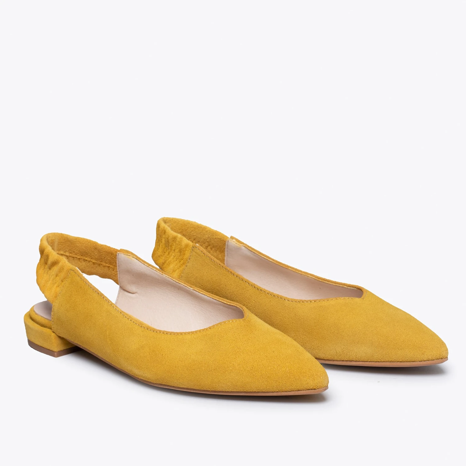 PRETTY - Chaussure à Talon Ouvert Avec élastique MOUTARDE – Image 2