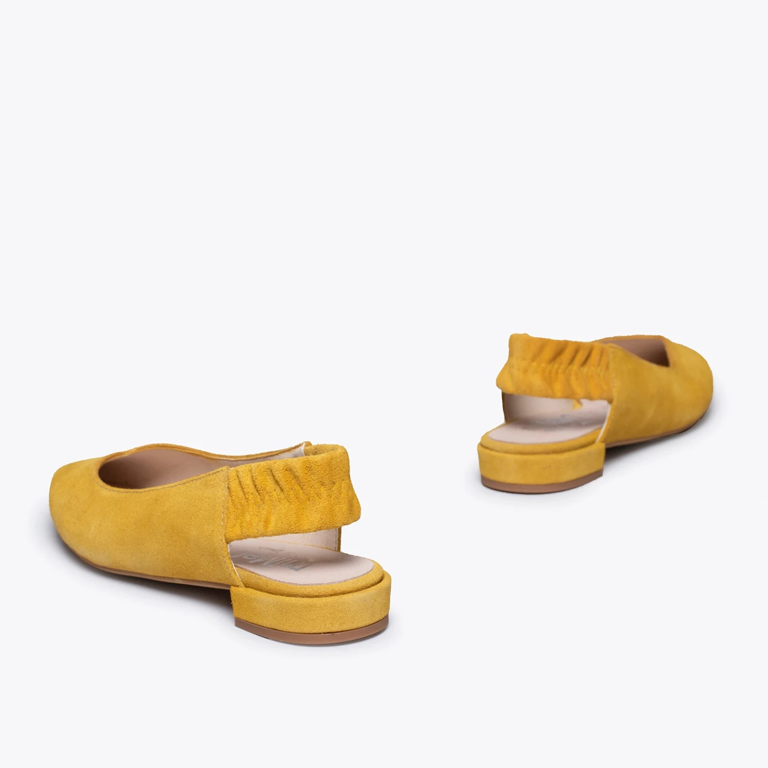 PRETTY - Chaussure à Talon Ouvert Avec élastique MOUTARDE – Image 4