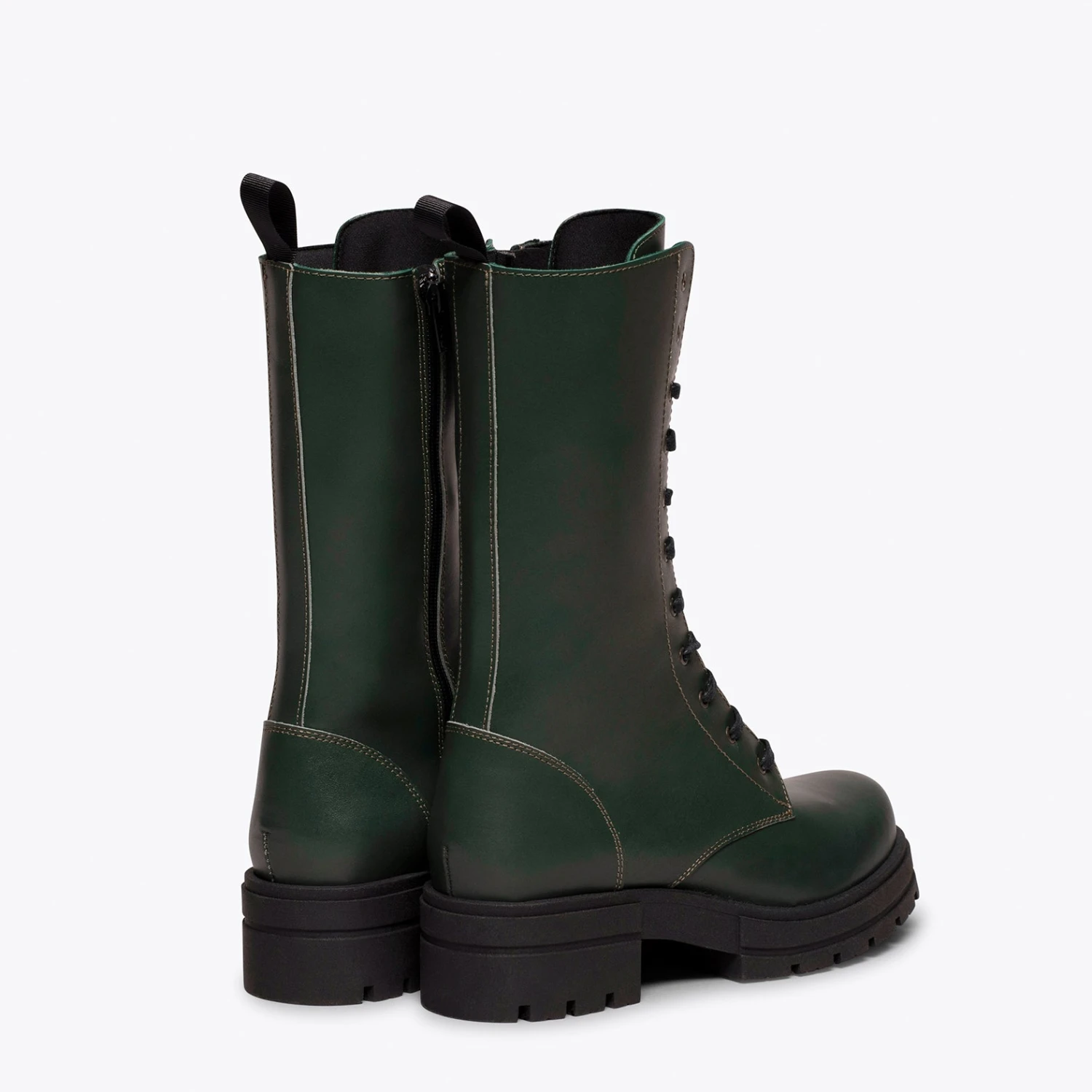 ARMY - Botte Militaire Haute VERT Ă Lacets â Image 4