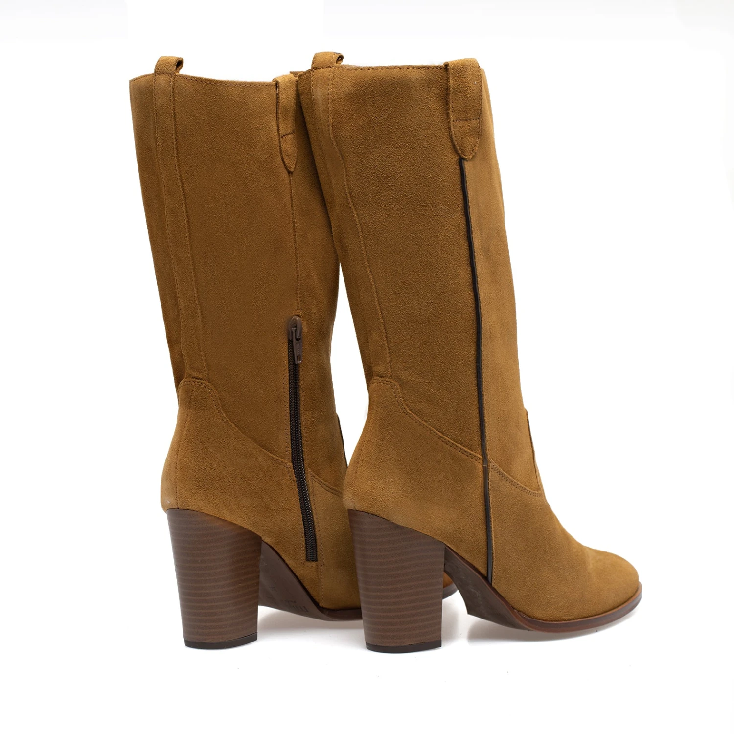 CAMPERA - Botte Haute Ă Talon CAMEL â Image 3
