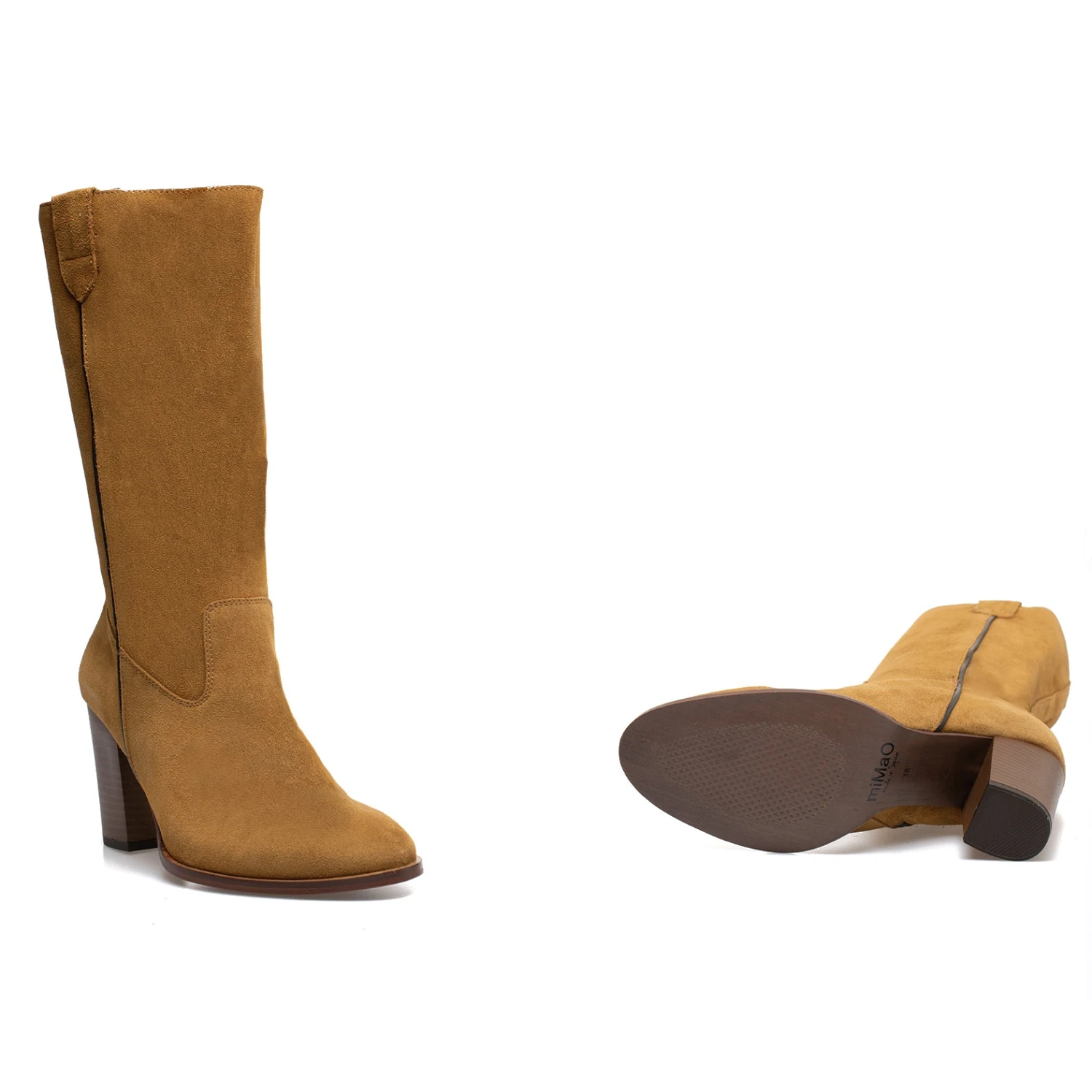 CAMPERA - Botte Haute Ă Talon CAMEL â Image 6