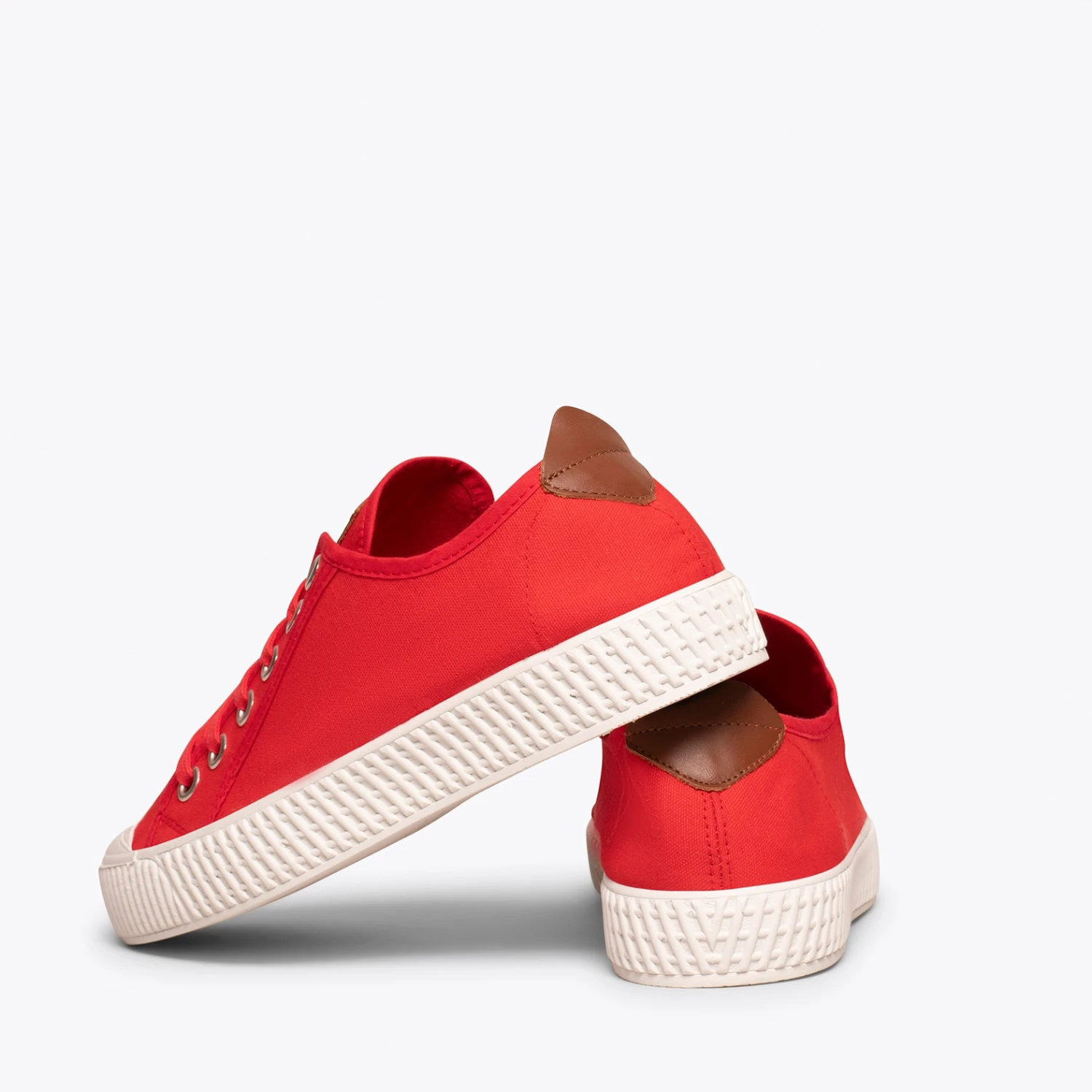 BASKET - Chaussures En Toile Pour Femme ROUGE – Image 4