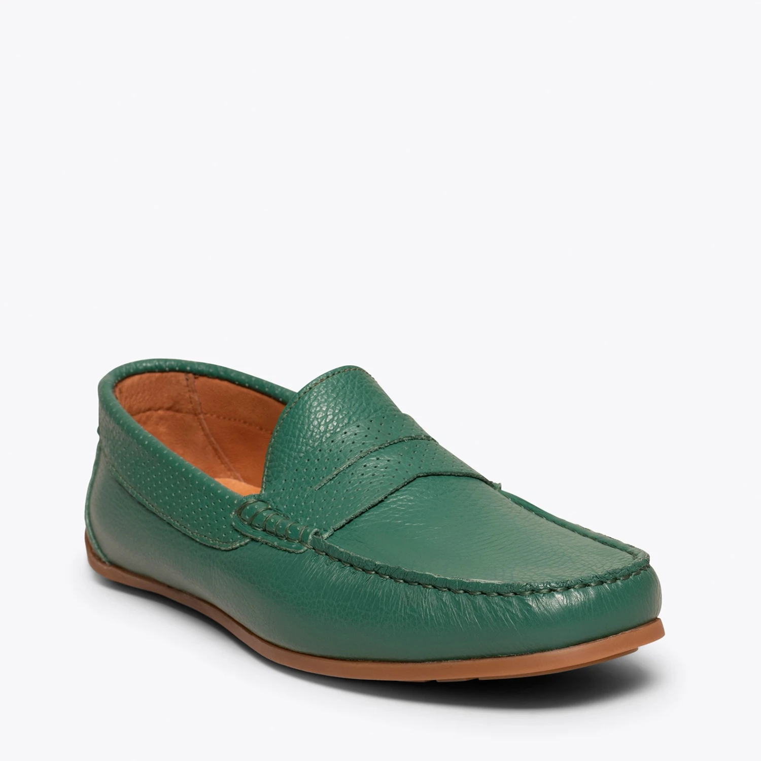 MOCASSIN - Mocassin En Cuir Décontracté Pour Homme VERT – Image 5
