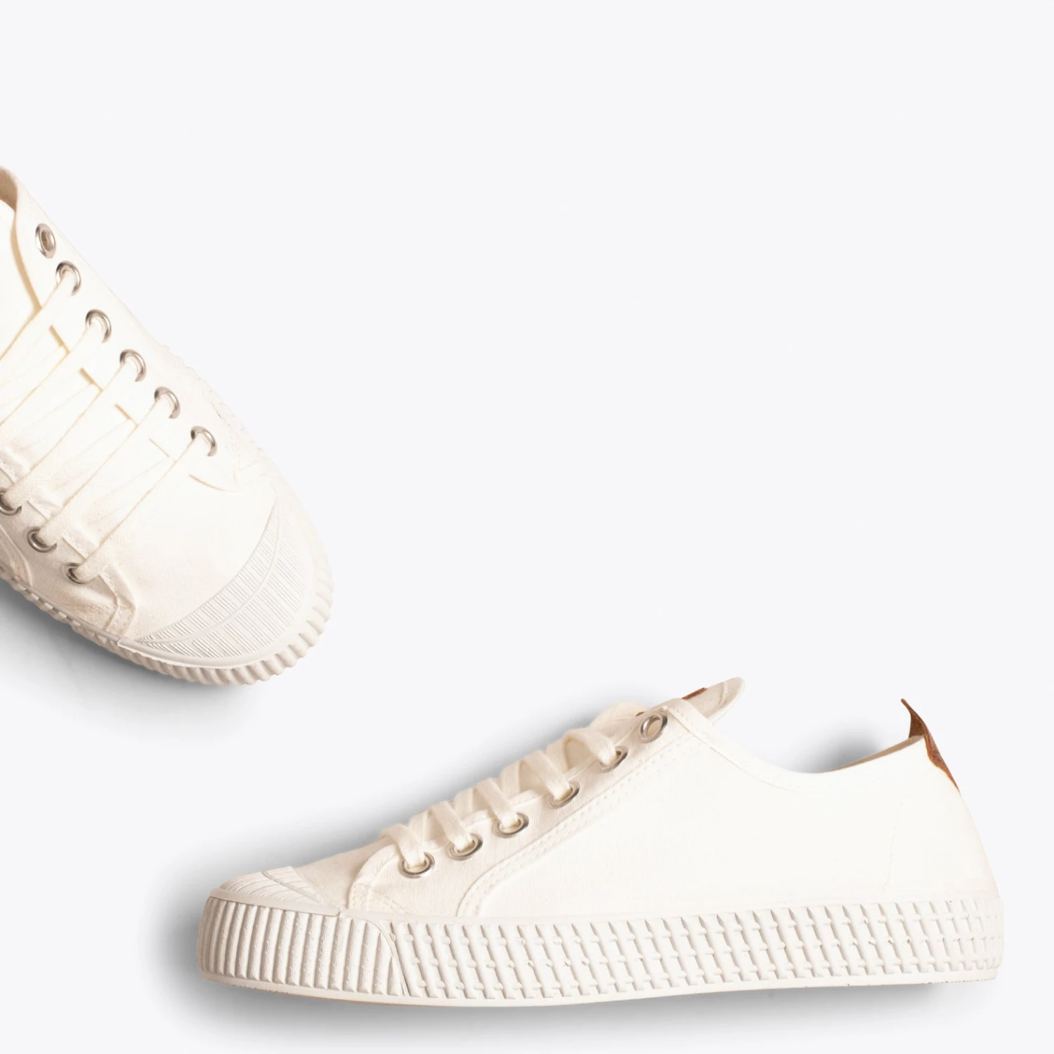 BASKET - Chaussures En Toile Pour Femme BLANC – Image 3