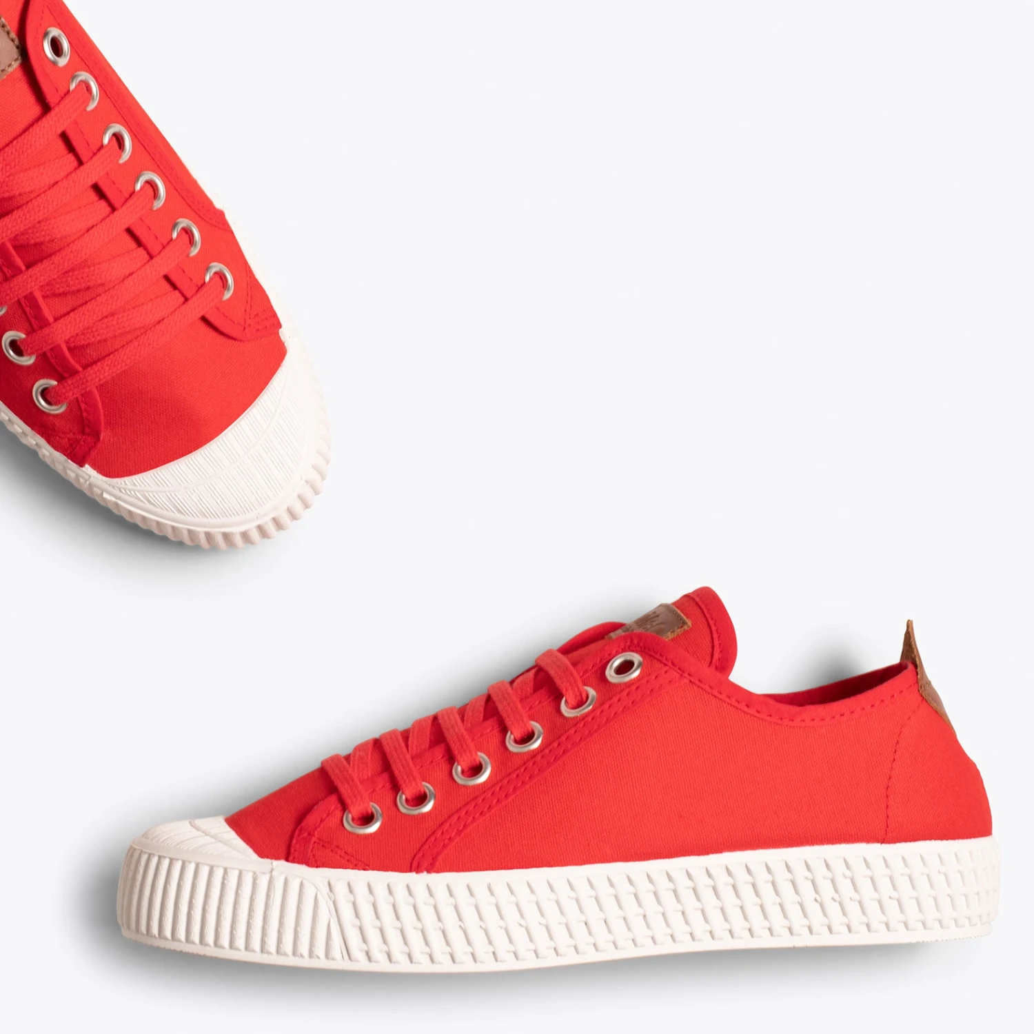 BASKET - Chaussures En Toile Pour Femme ROUGE – Image 3
