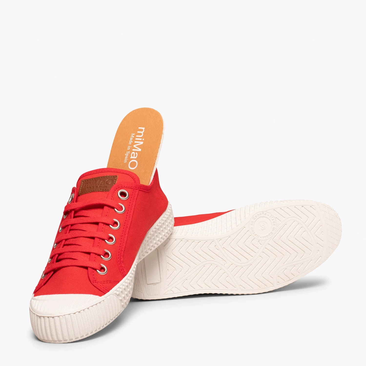 BASKET - Chaussures En Toile Pour Femme ROUGE – Image 6