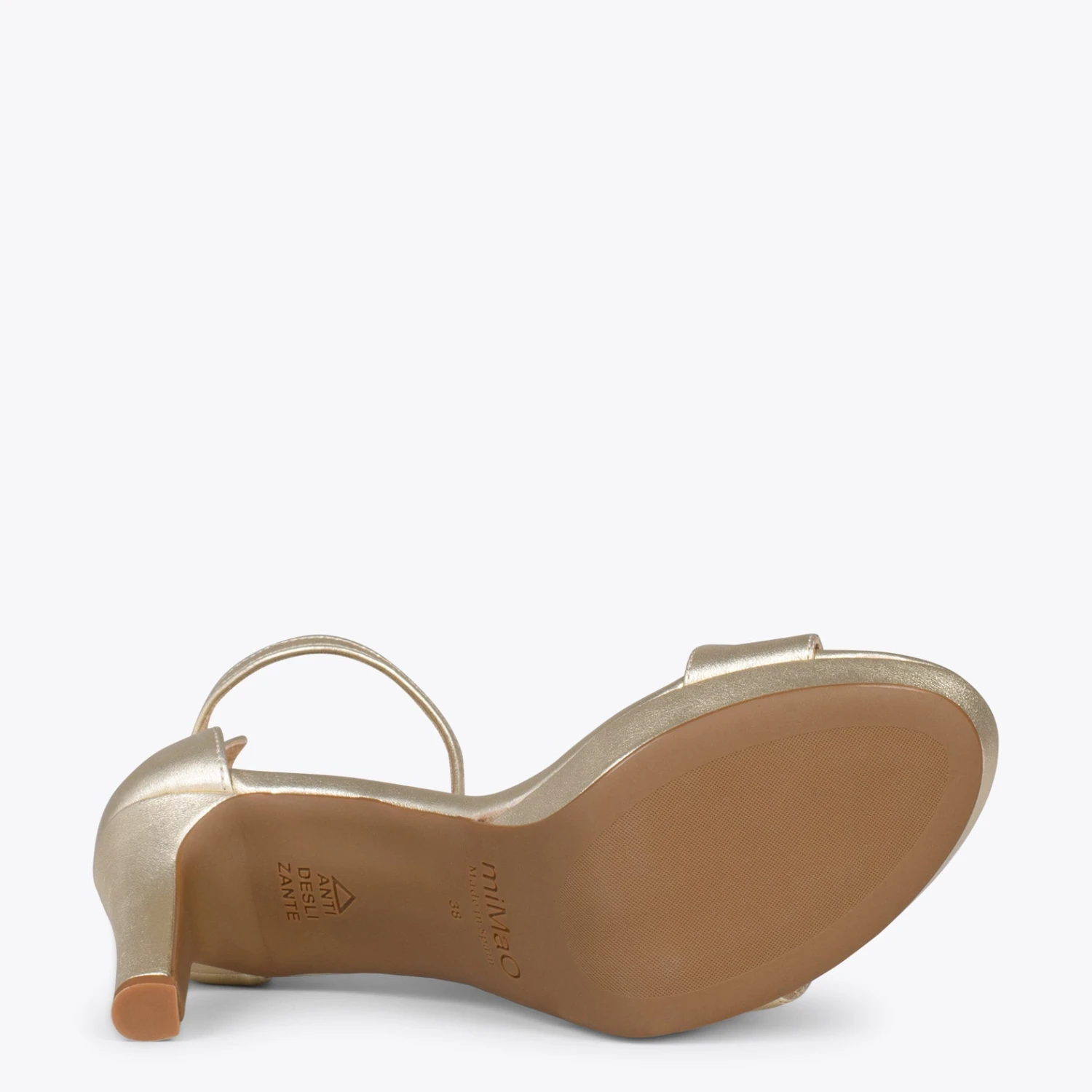 PARTY - Sandales à Talon Haut Et Plateforme DORÉ – Image 5