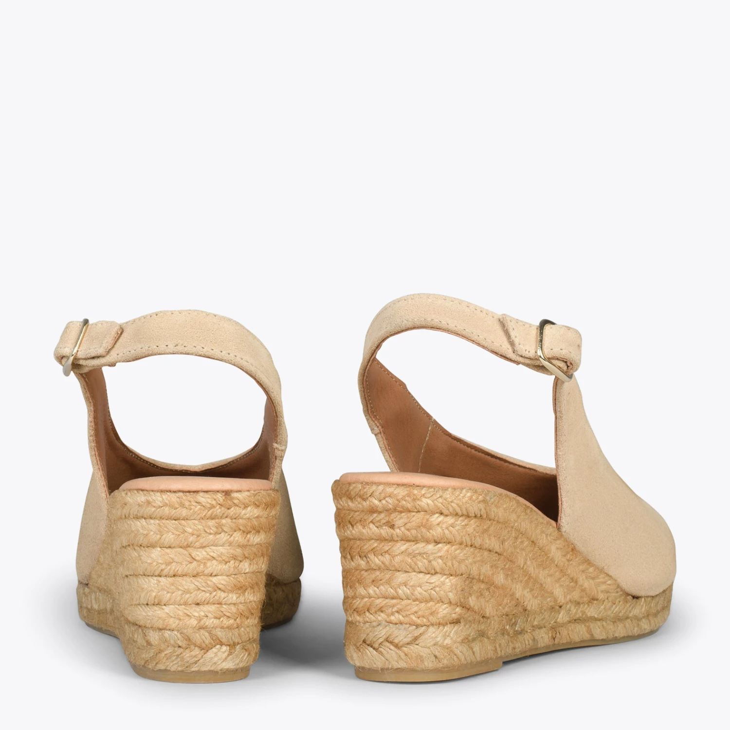 MOJACAR – Espadrilles Compensées à Bride Arrière BEIGE – Image 3