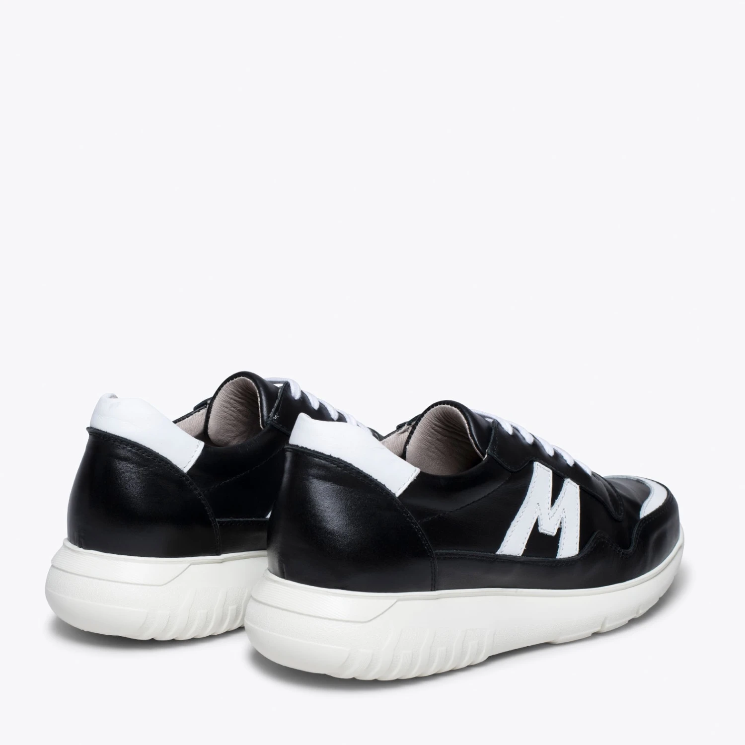 PARIS - Baskets Pour Homme NOIR/ BLANC – Image 4