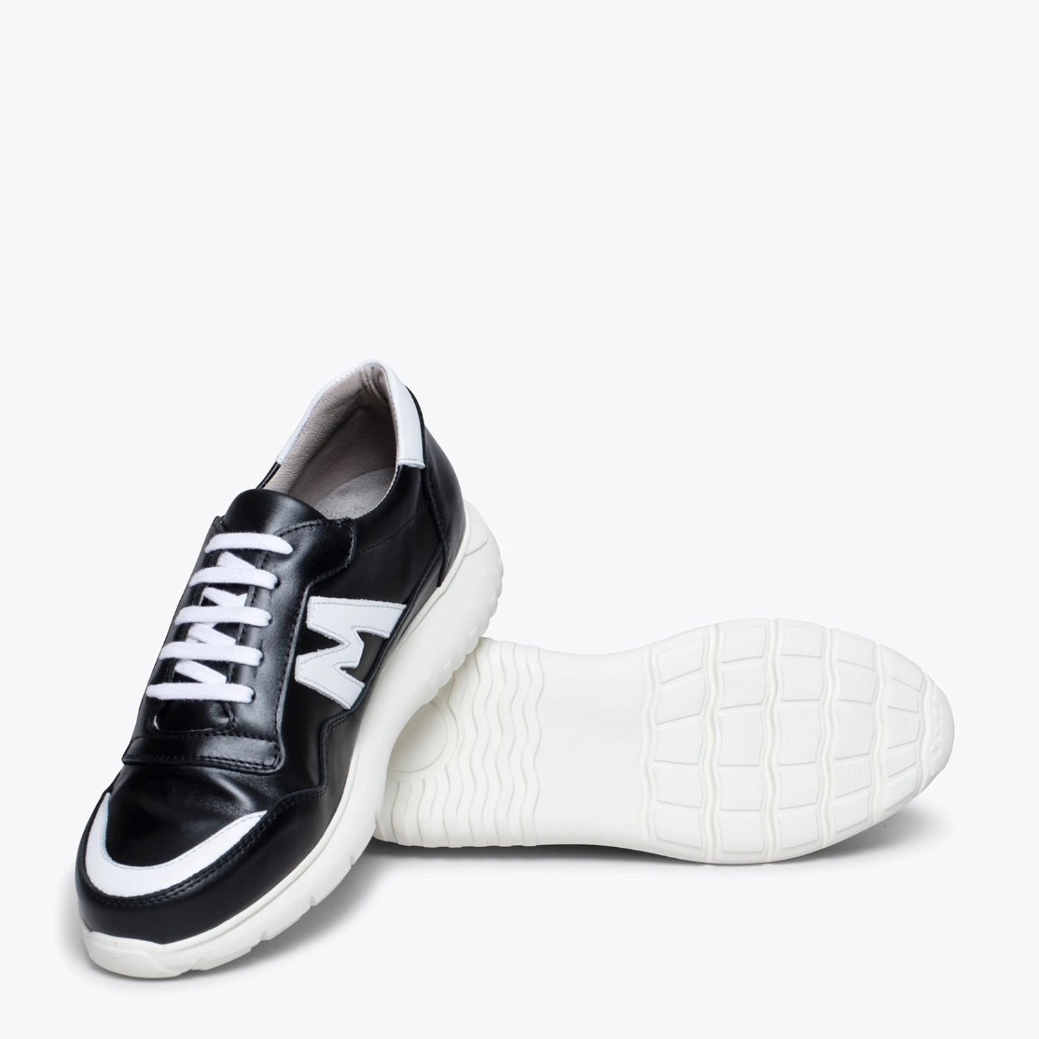 PARIS - Baskets Pour Homme NOIR/ BLANC – Image 5