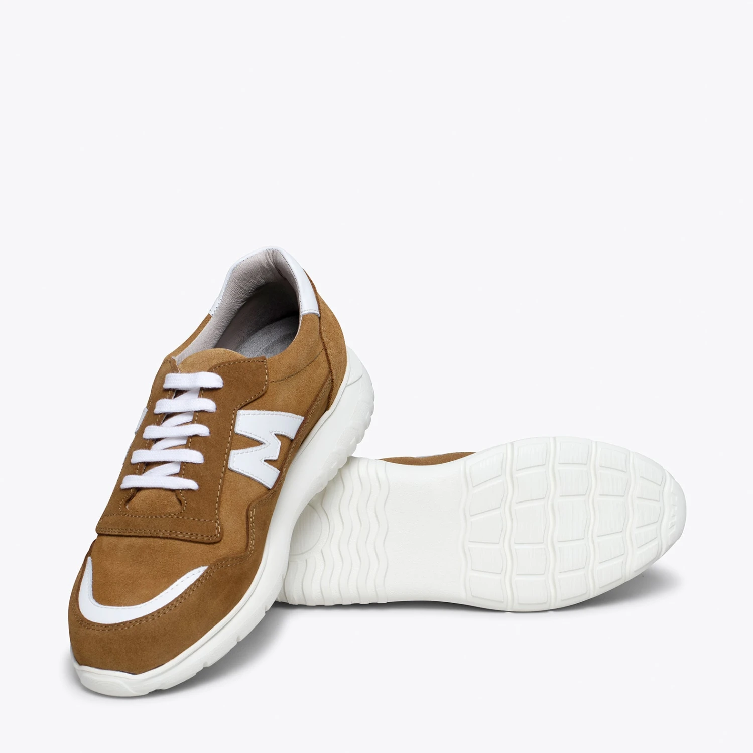 PARIS - Baskets Pour Homme CAMEL/ BLANC â Image 5