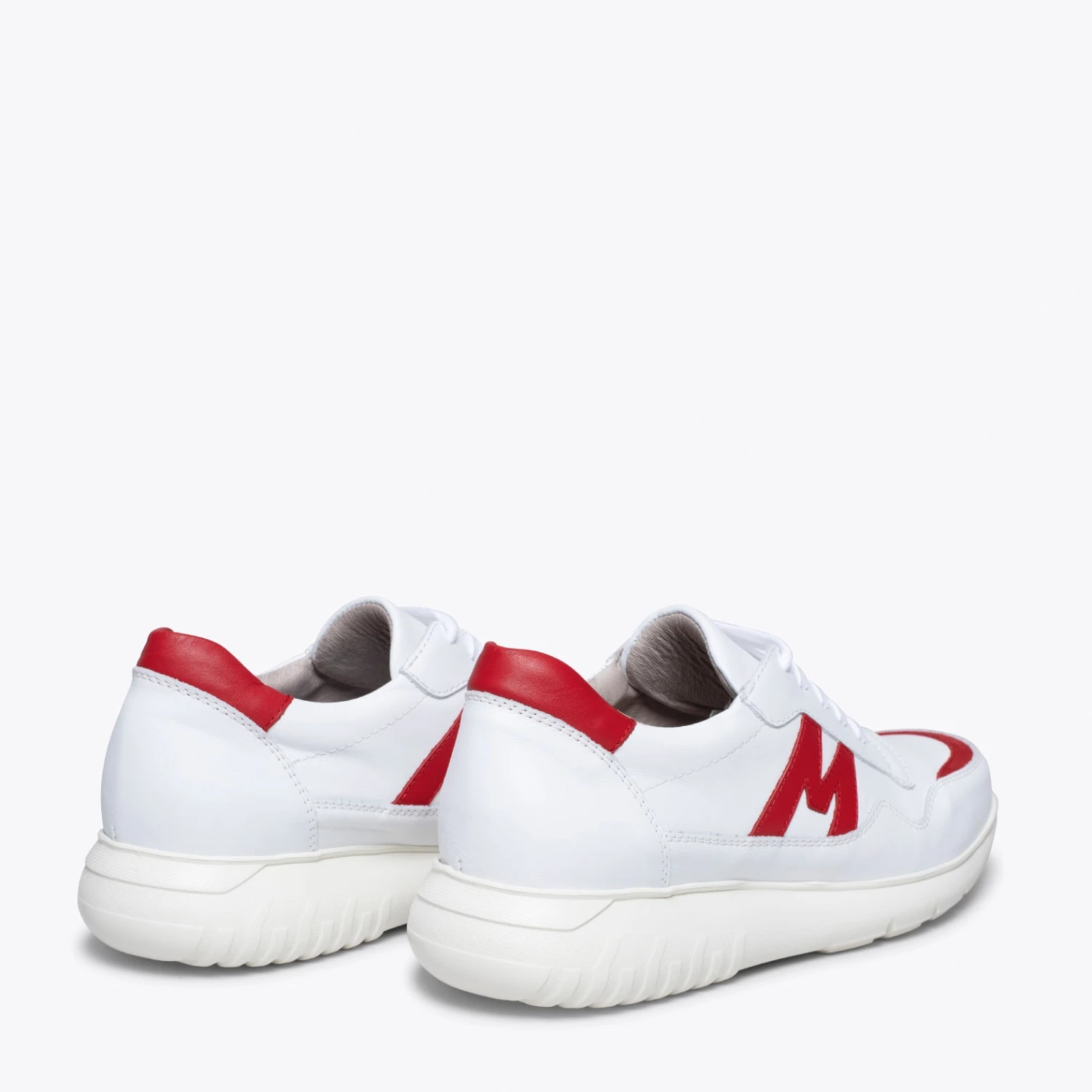 PARIS - Baskets Pour Homme BLANC/ ROUGE – Image 4