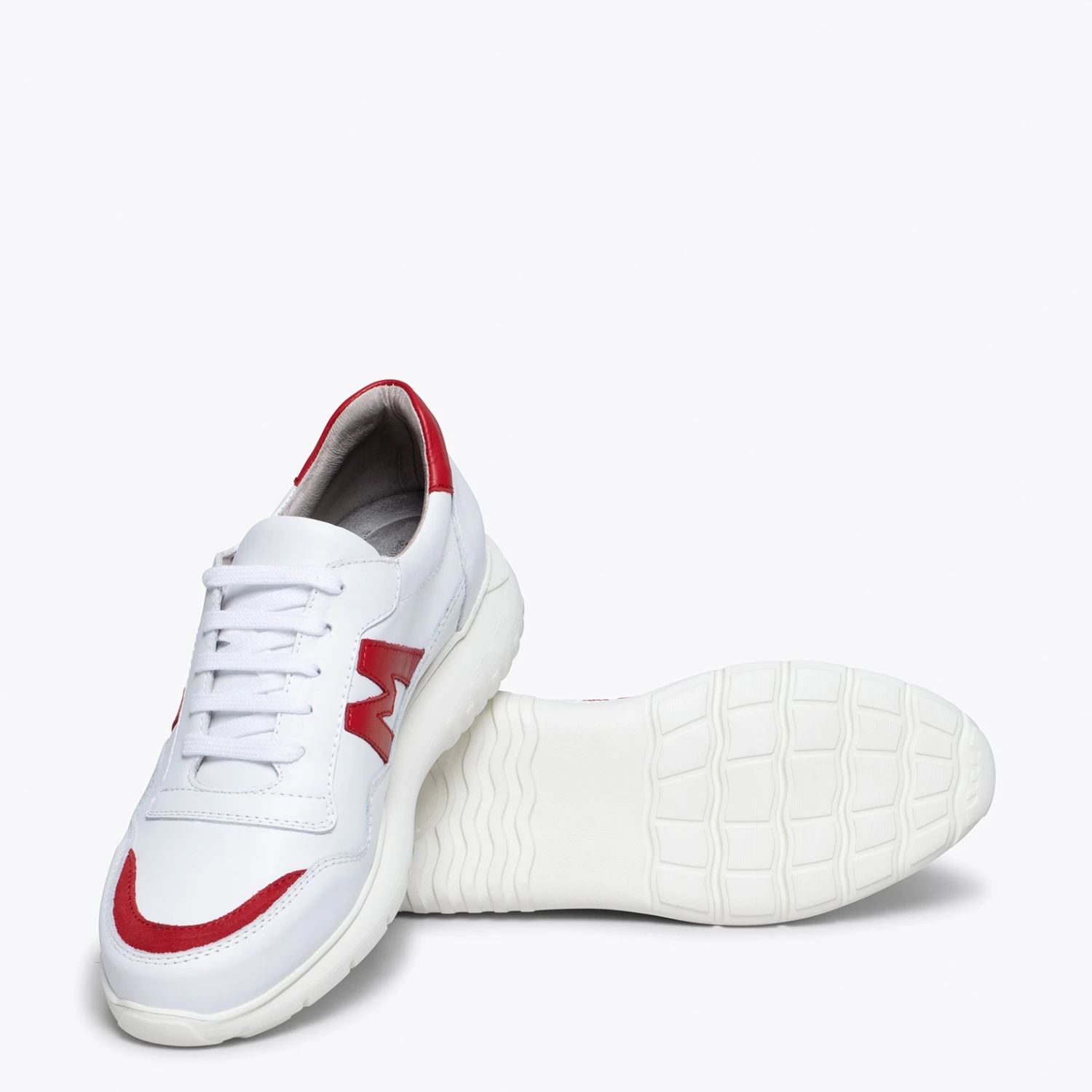 PARIS - Baskets Pour Homme BLANC/ ROUGE – Image 5