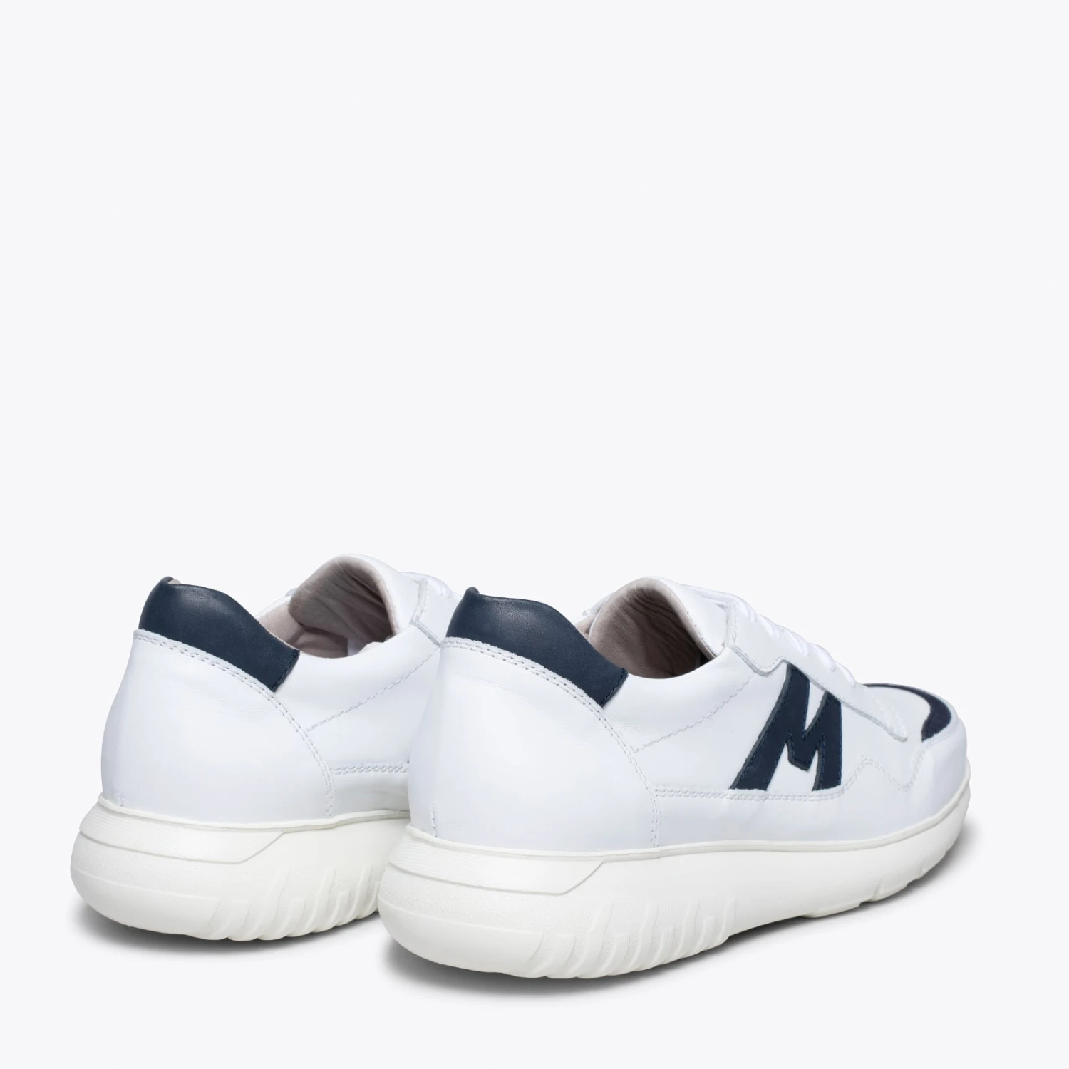 PARIS - Baskets Pour Homme BLANC/BLEU – Image 4