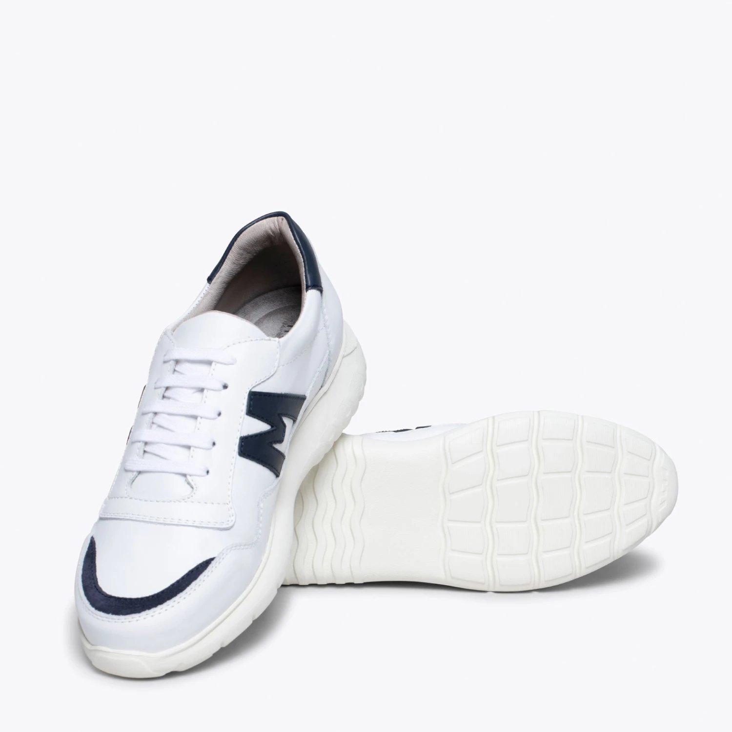 PARIS - Baskets Pour Homme BLANC/BLEU – Image 5