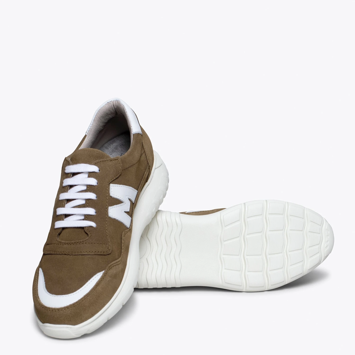 PARIS - Baskets Pour Homme MARRON/BLANC – Image 5