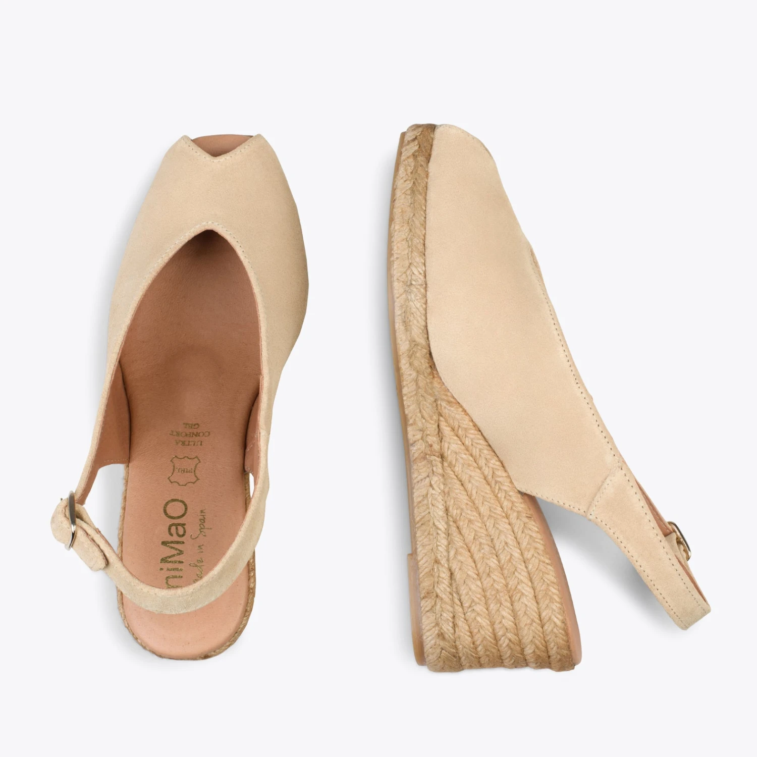 MOJACAR – Espadrilles Compensées à Bride Arrière BEIGE – Image 2