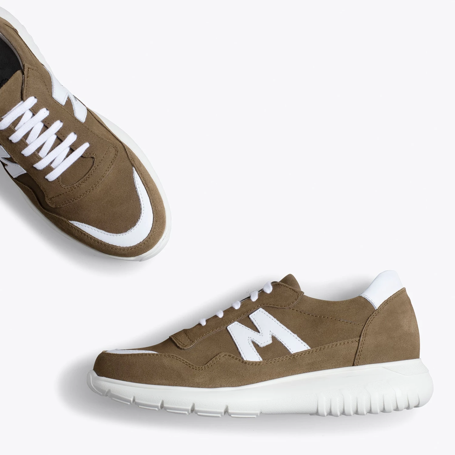 PARIS - Baskets Pour Homme MARRON/BLANC – Image 3