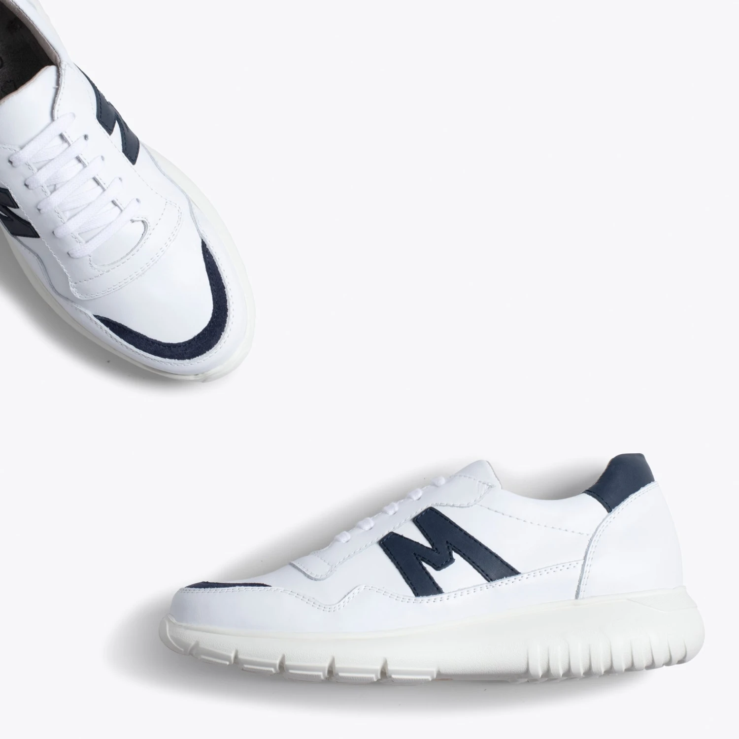 PARIS - Baskets Pour Homme BLANC/BLEU – Image 3