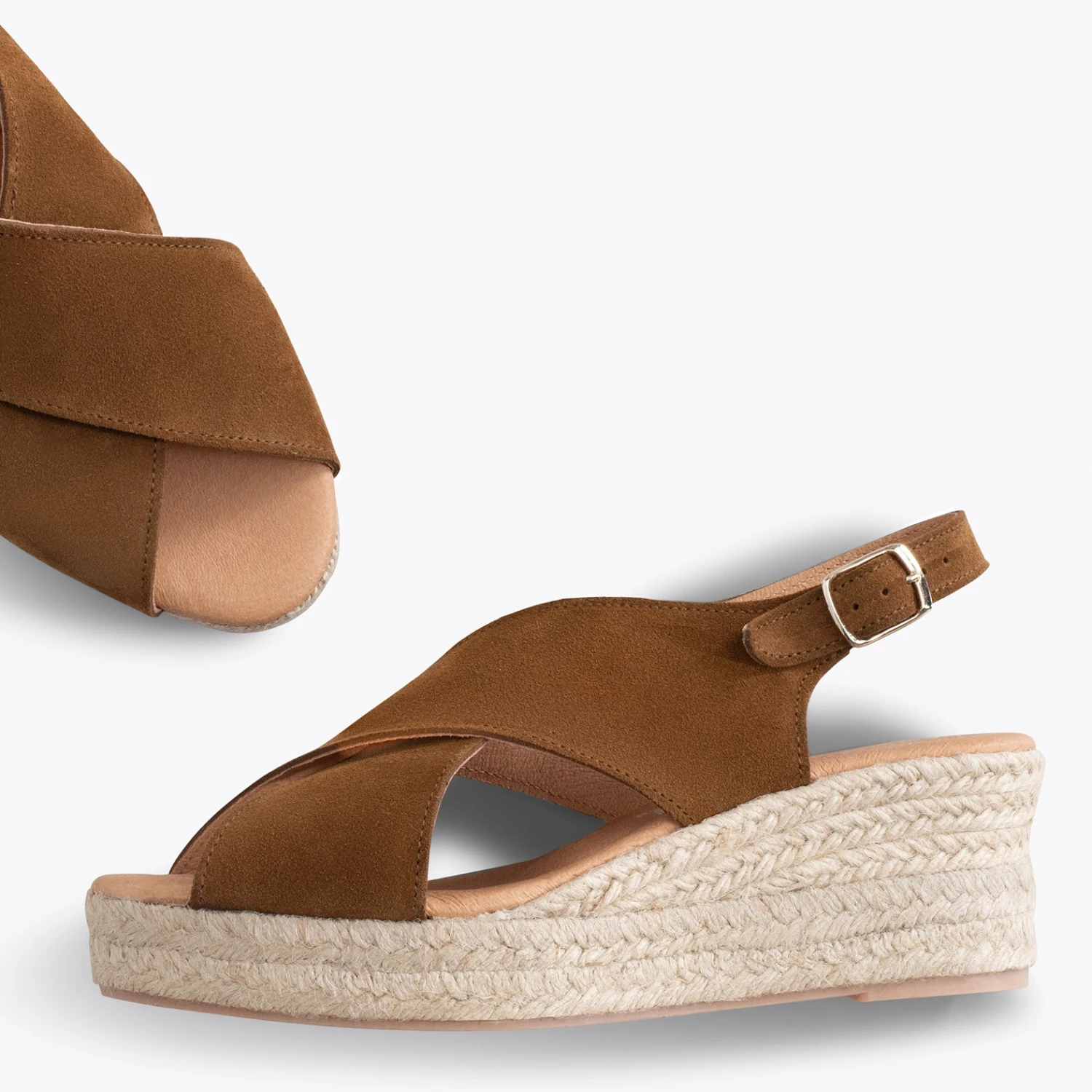 LAGOS - Espadrilles à Brides Croisées MARRON – Image 2