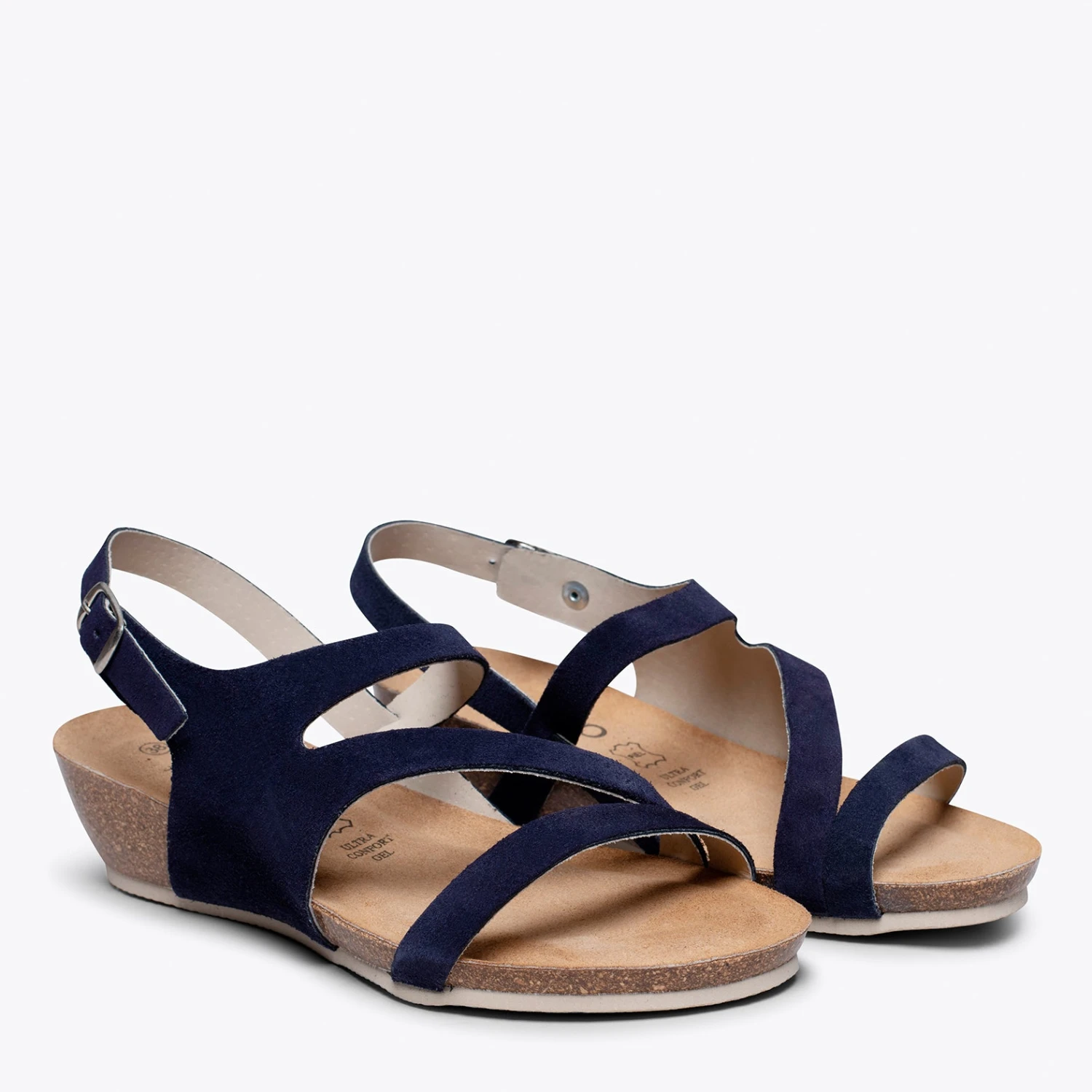 ECO - Sandale Compensée BIO BLEU MARINE – Image 2
